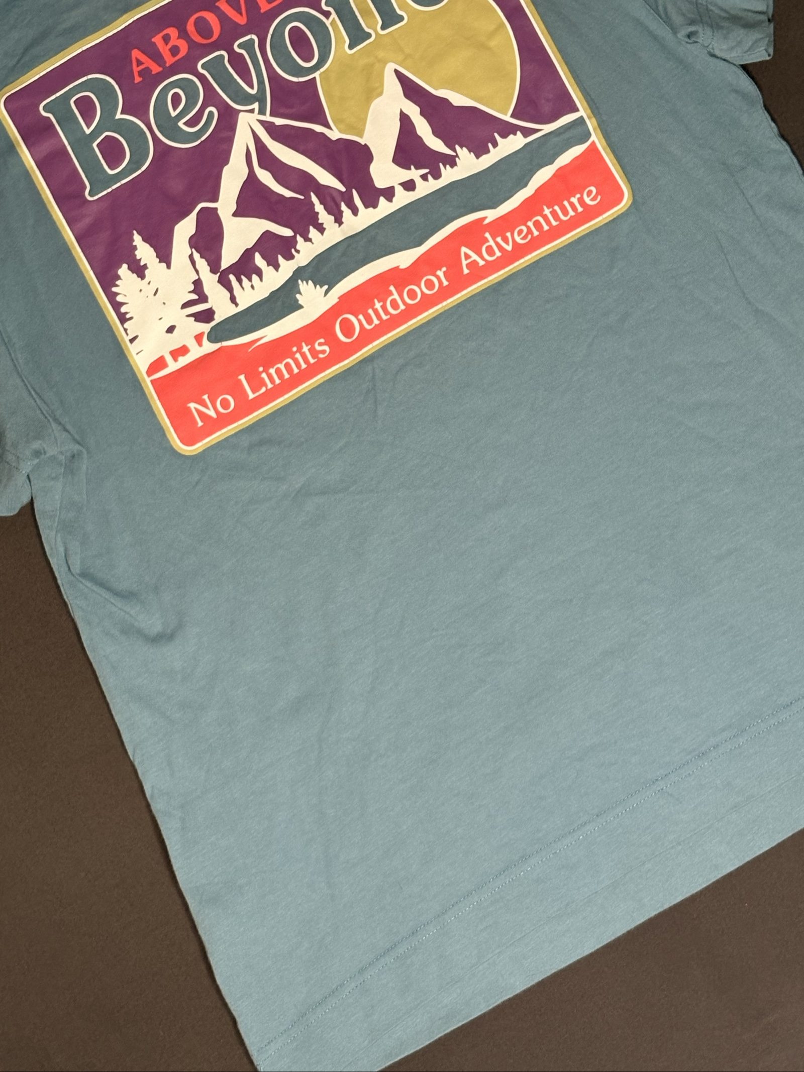 Primark Blue Outdoor Adventure Graphic T-Shirt Large image 6