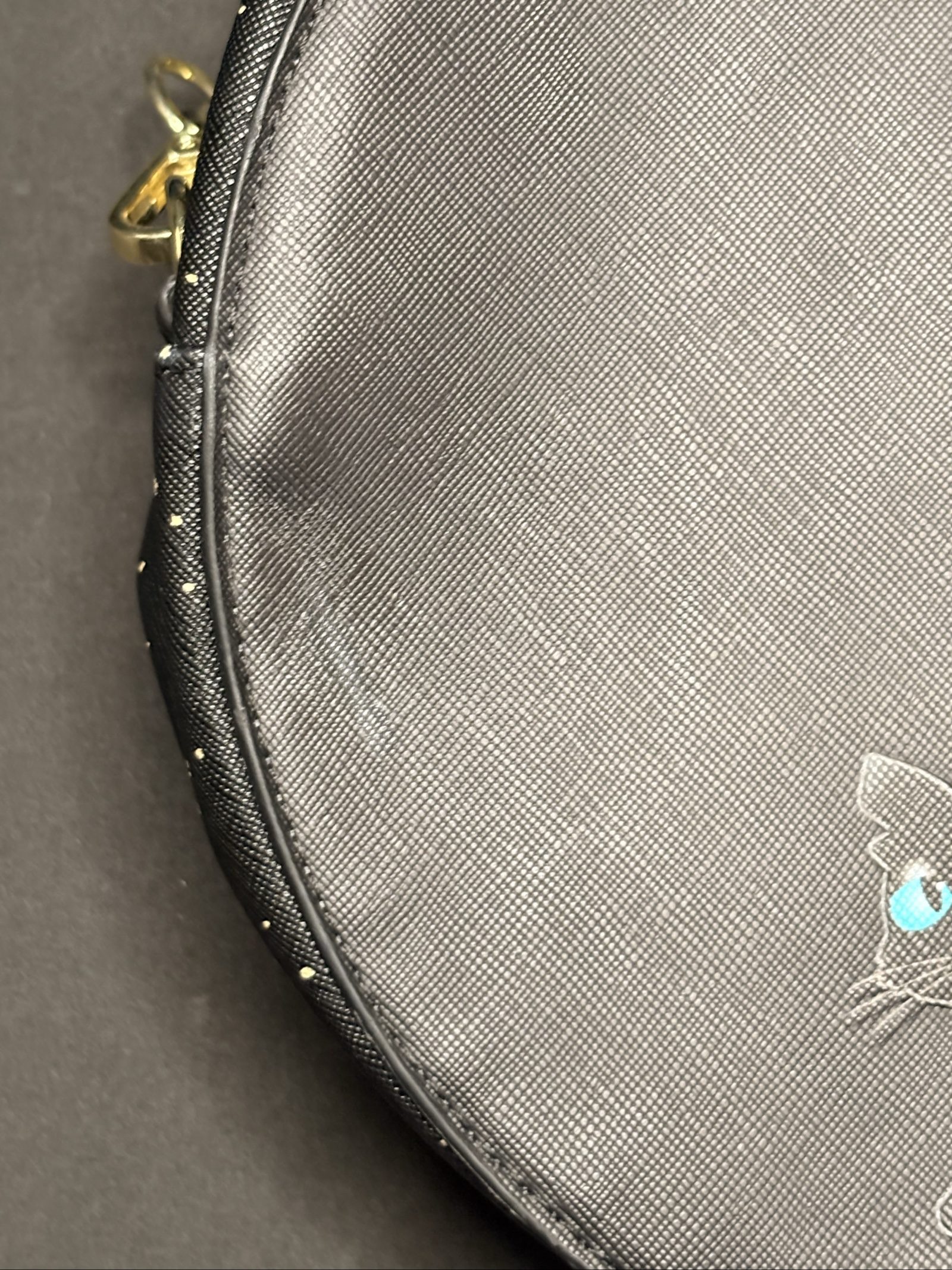 Loungefly Coraline Moon & Cat Circle Crossbody Bag Black & Blue image 6
