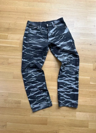 Levi's Jeans Schwarz Allover-Print Bleach-Muster