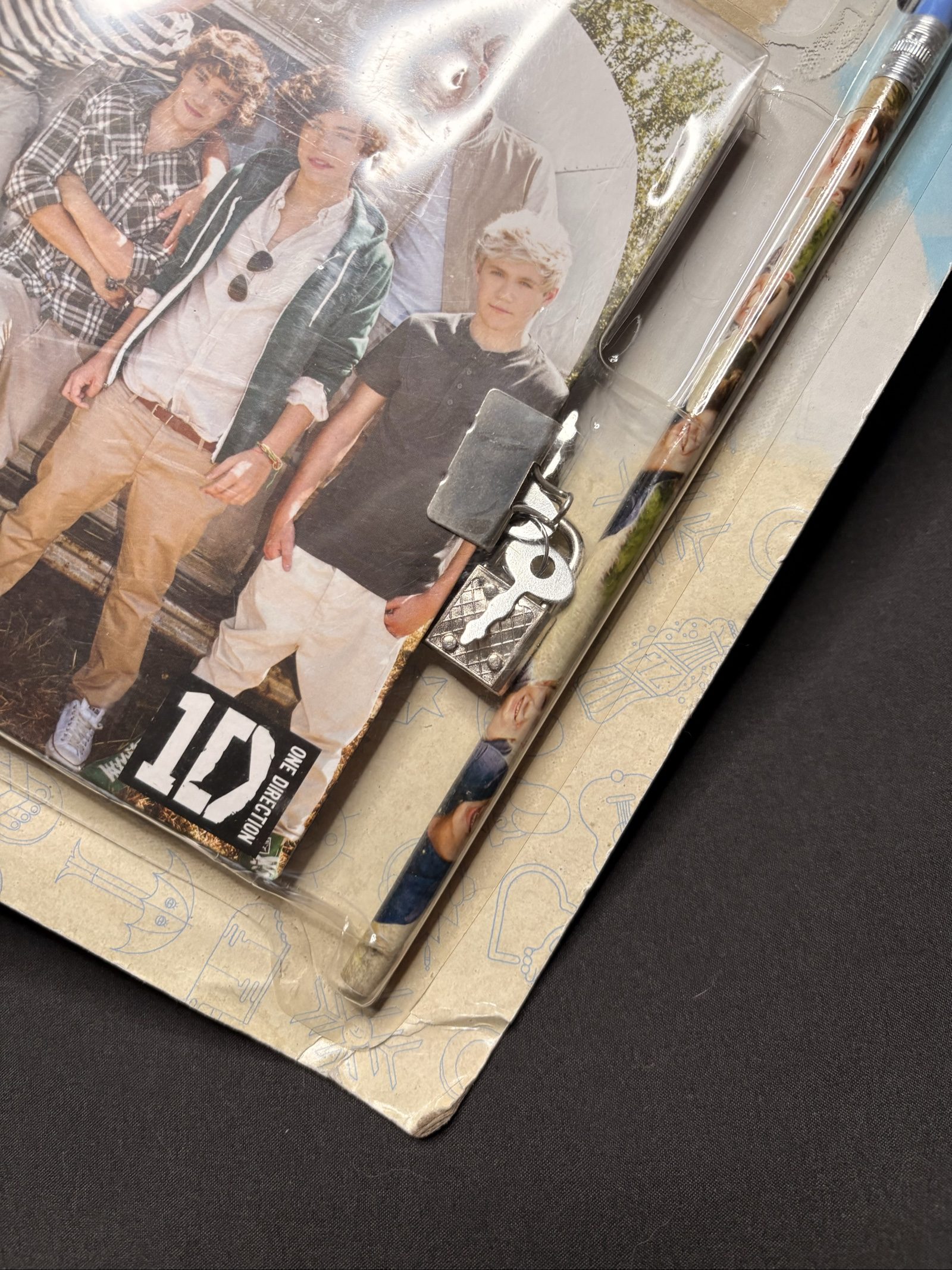 One Direction Multi Colour Secret Diary with Pencil New image 3
