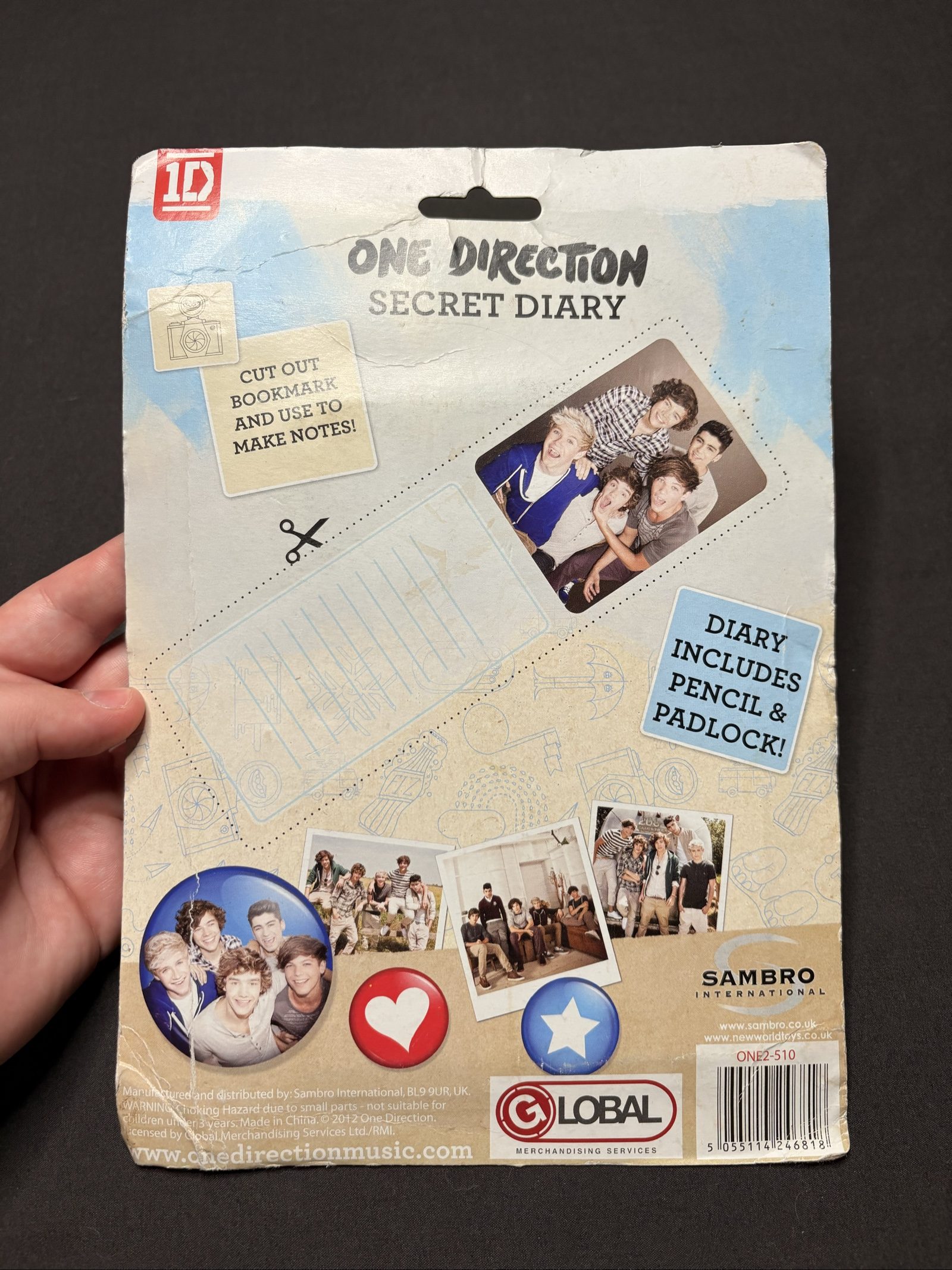 One Direction Multi Colour Secret Diary with Pencil New image 6
