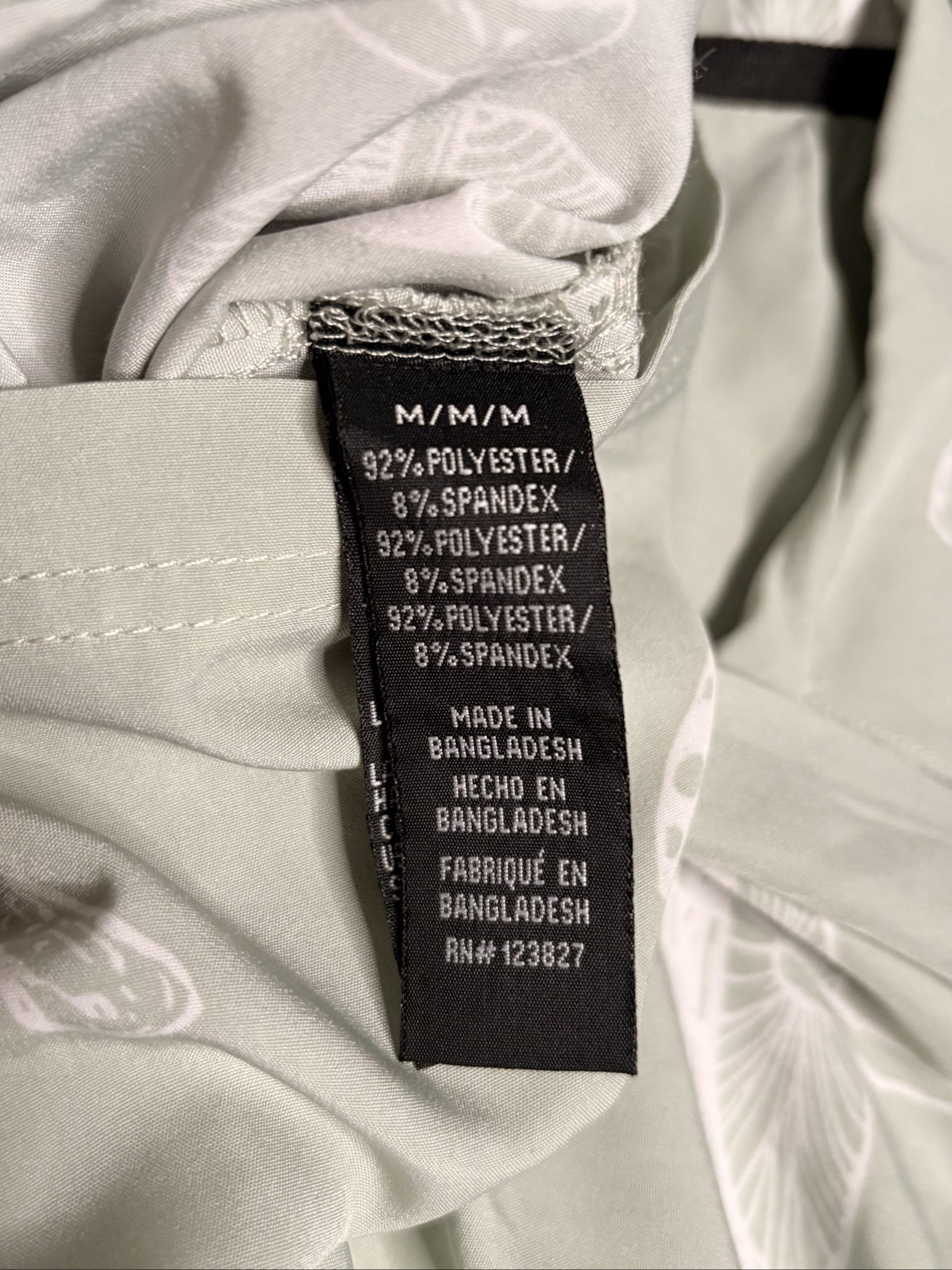 Fresh Grey & White Mushroom Print Mens Shirt Medium image 9
