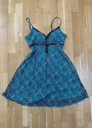 Chikiwi Sportswear Sommerkleid türkis braun Mandala-Print
