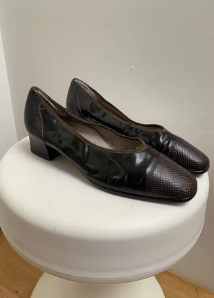 Hassia linea loafer | vintage | gr. 39 | schwarz | leder | getragen