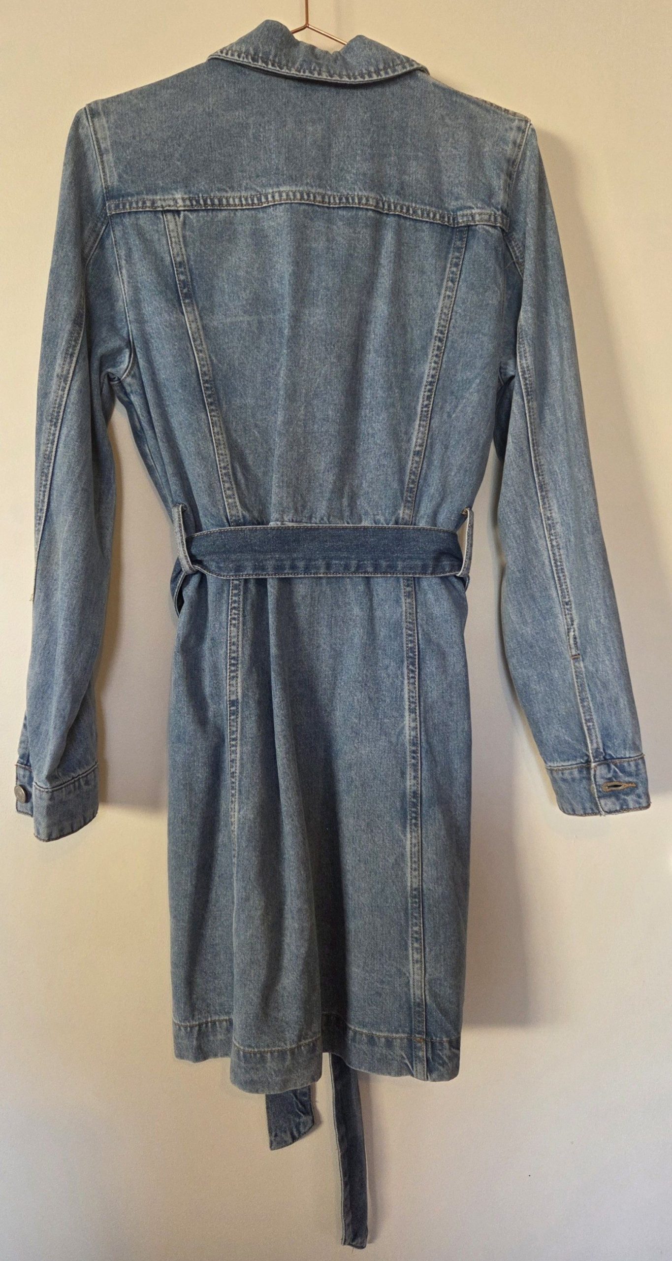 Forever New Women Blue Denim Dress Size 10 image 3