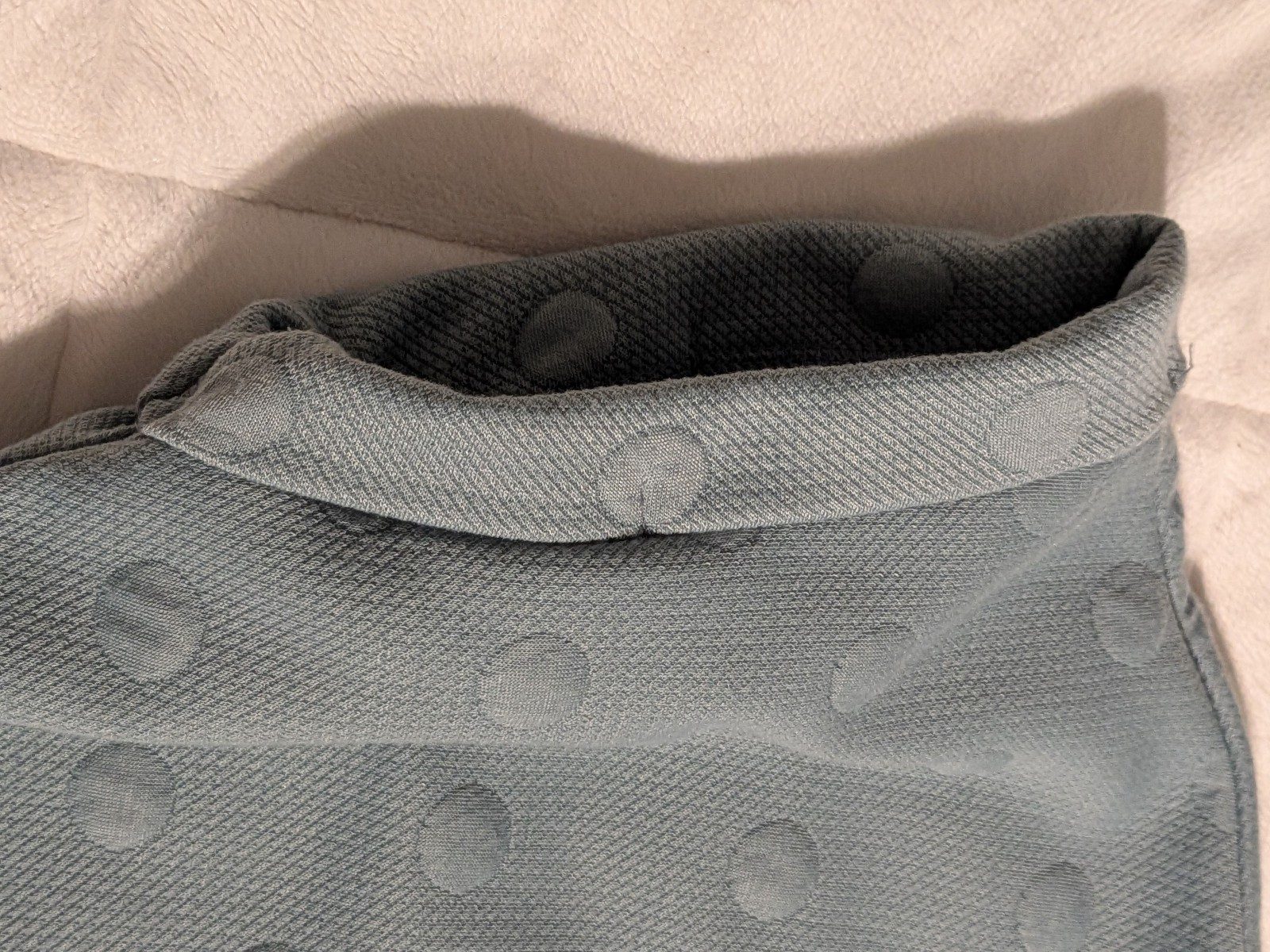 blu pepper Women Blue Polka Dot Knit Top Small Sleeveless image 9