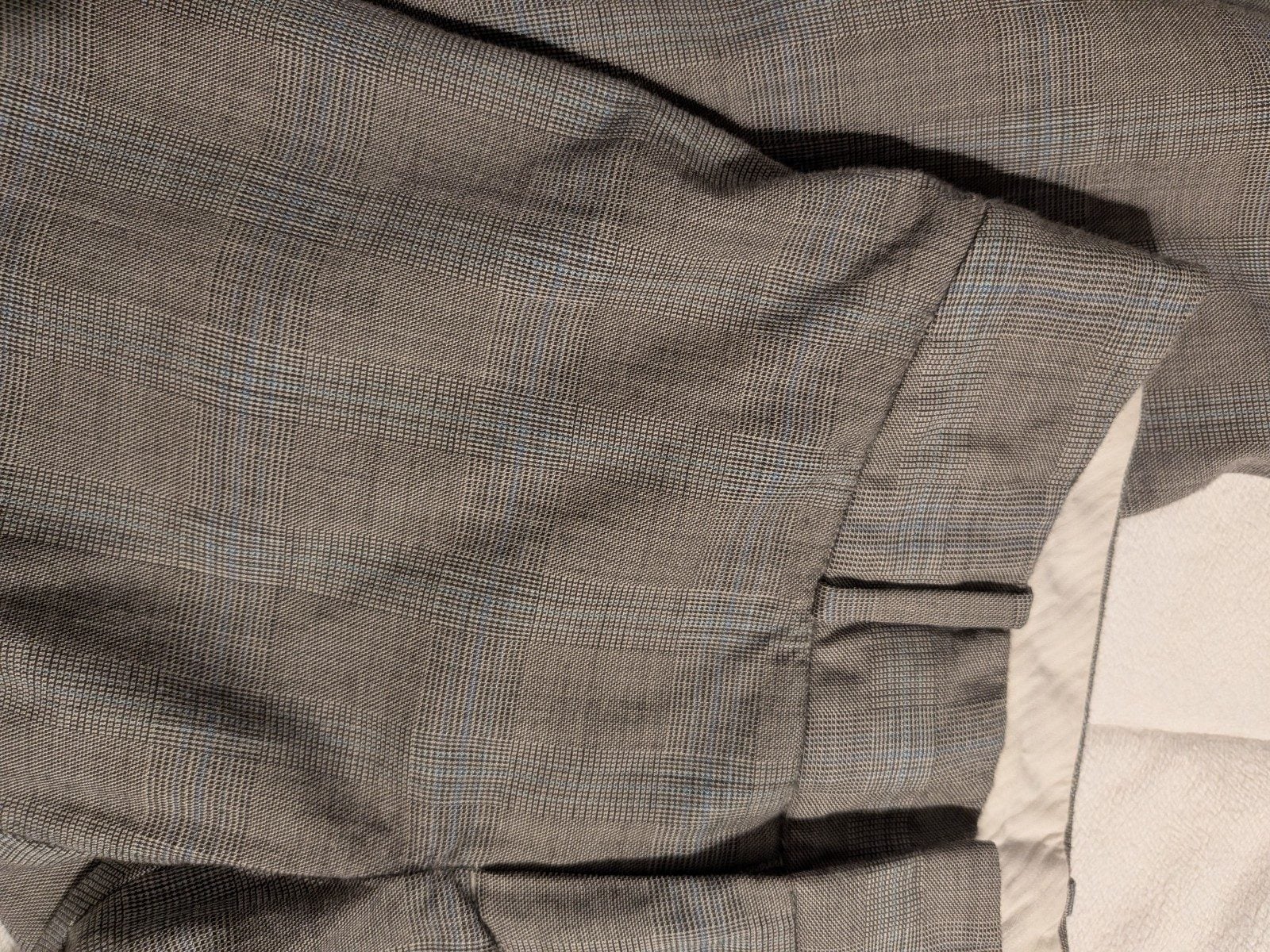 Banana Republic Grey Glen Plaid Wool Blend Dress Pants Size 2 Classic Fit image 2
