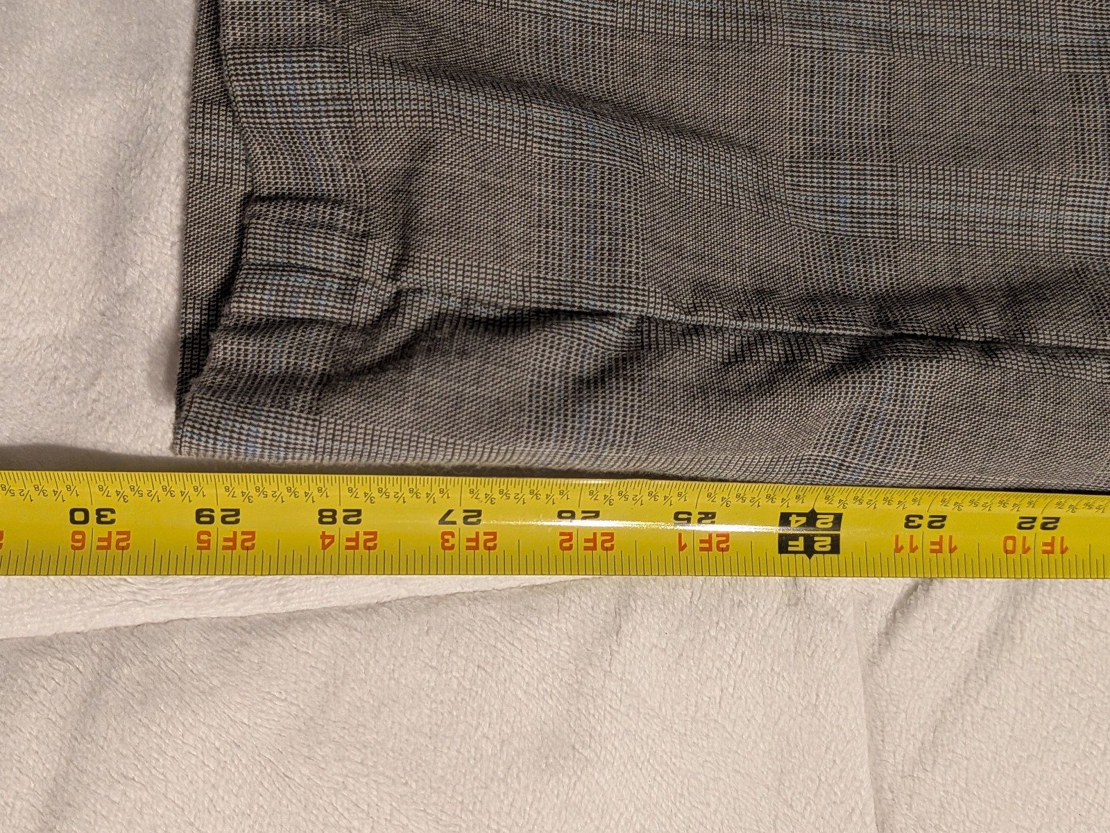 Banana Republic Grey Glen Plaid Wool Blend Dress Pants Size 2 Classic Fit image 9