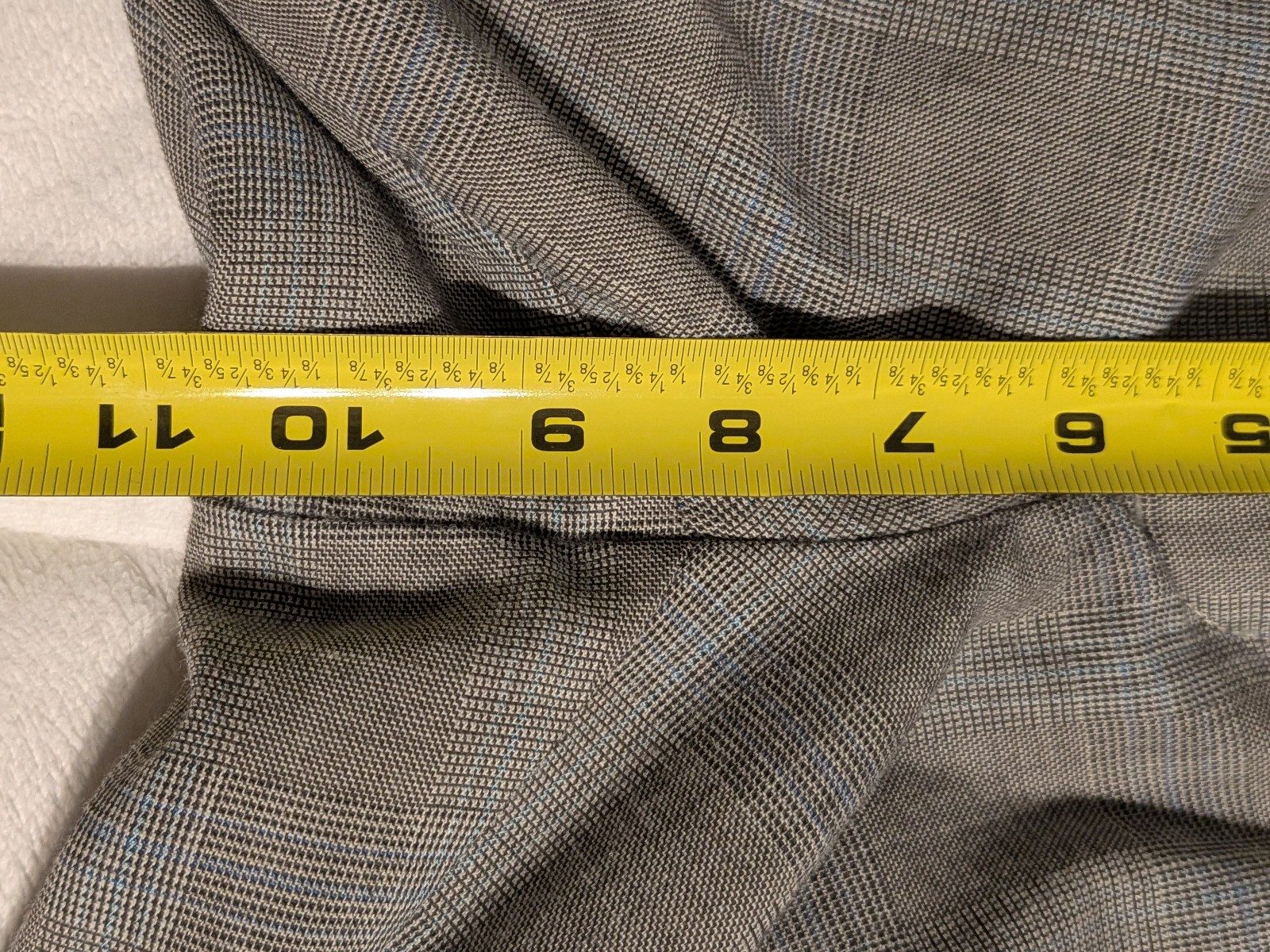 Banana Republic Grey Glen Plaid Wool Blend Dress Pants Size 2 Classic Fit image 7