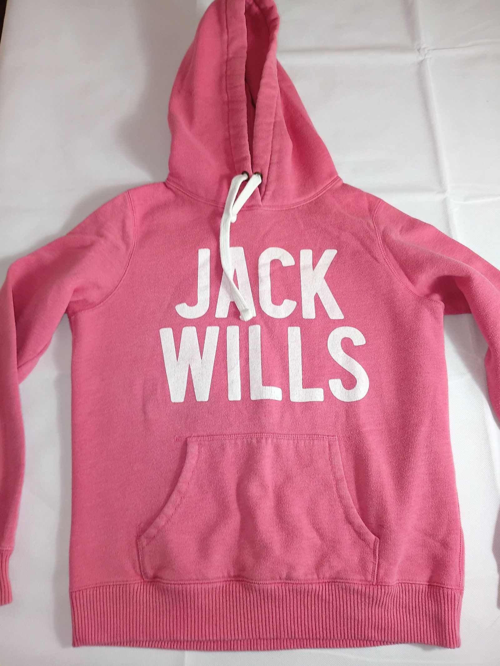 Jack Wills Women's Pink Hoodie UK 14 with Kangaroo Pocket image 5