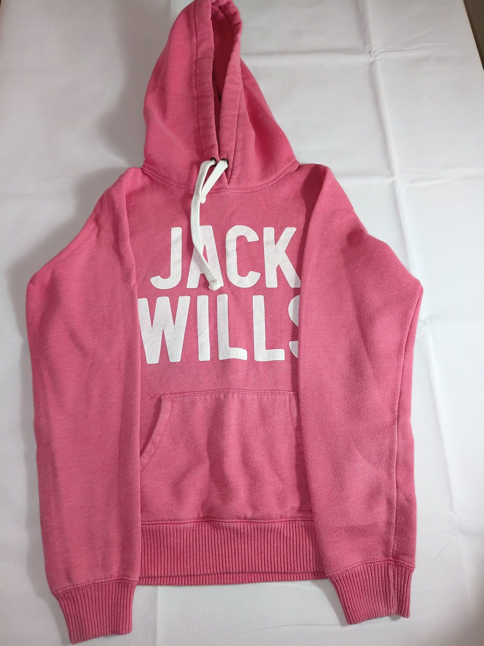 Jack Wills Women's Pink Hoodie UK 14 with Kangaroo Pocket image 6