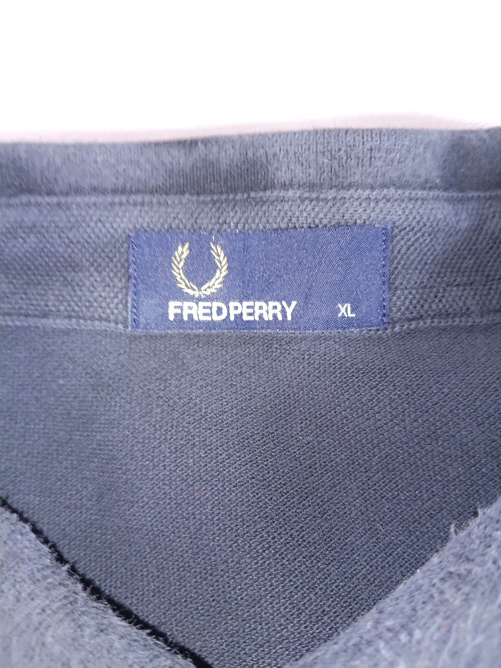 Fred Perry Navy & Purple Striped Sleeve Polo Shirt XL image 5