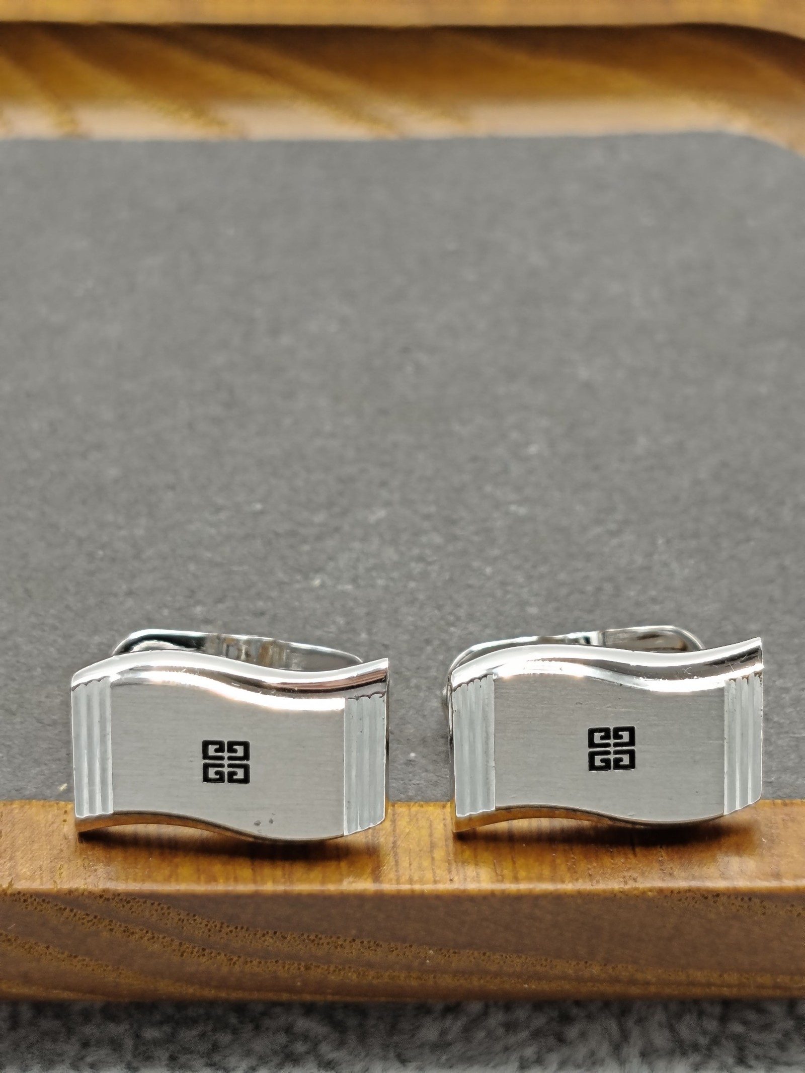 Givenchy Men's Silver Tone Cufflinks image 4