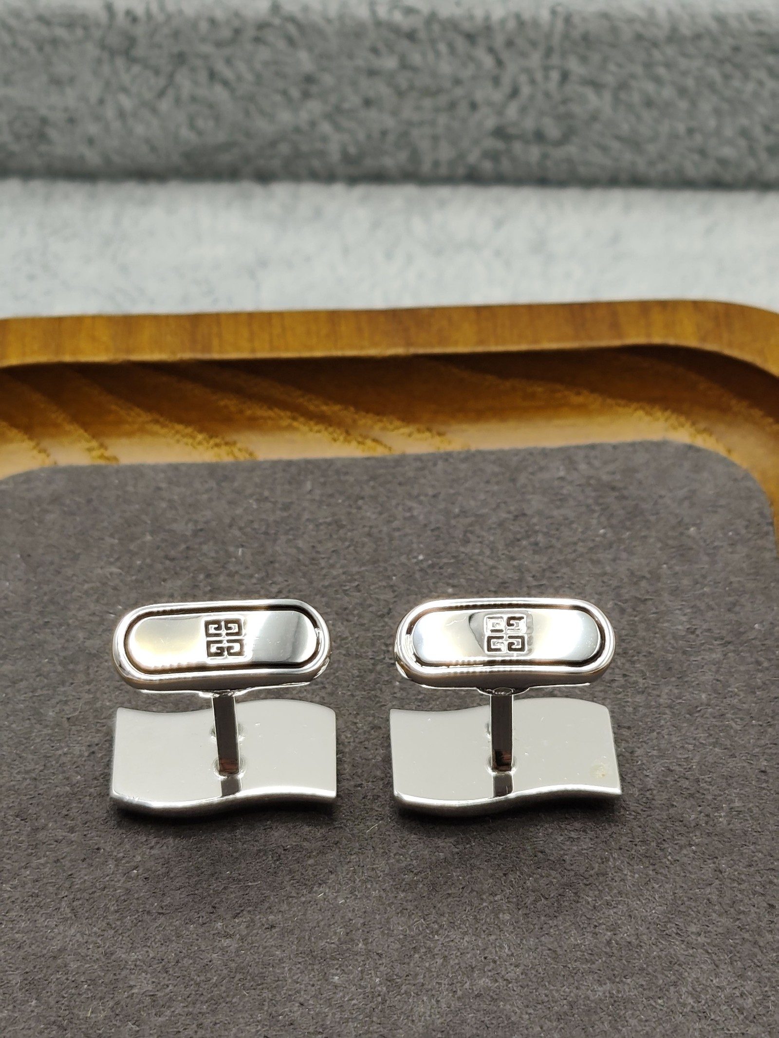 Givenchy Men's Silver Tone Cufflinks image 7
