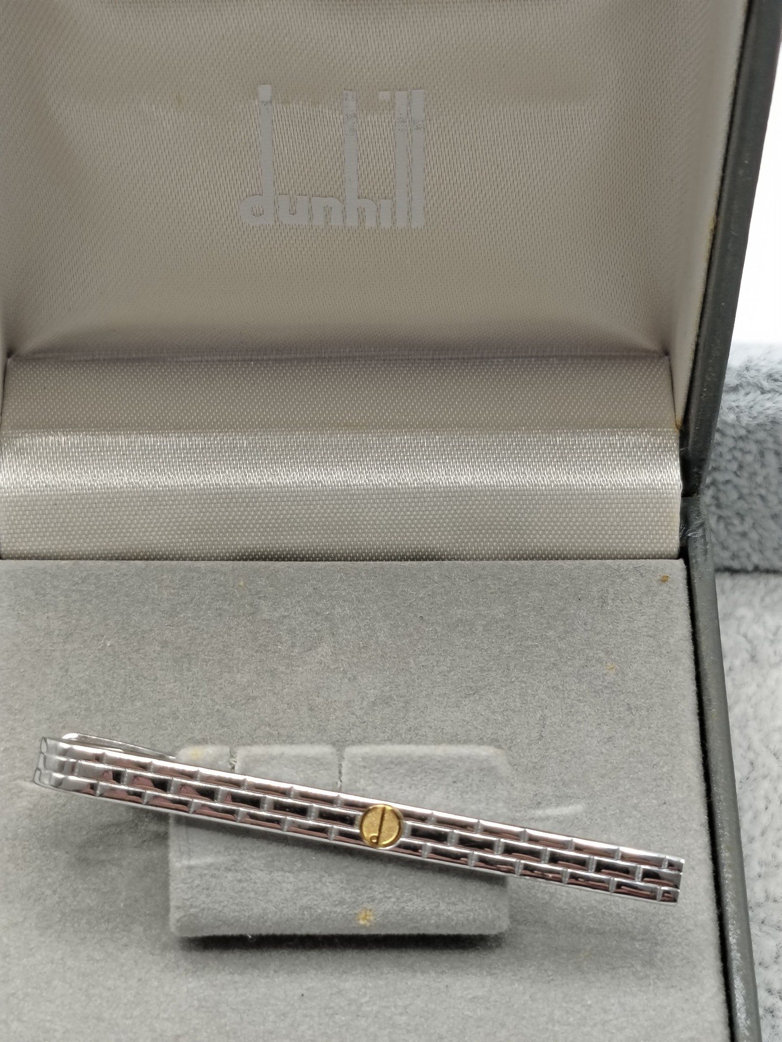 Dunhill Silver & Gold Men’s Tie Clip with Gift Box Other image 2