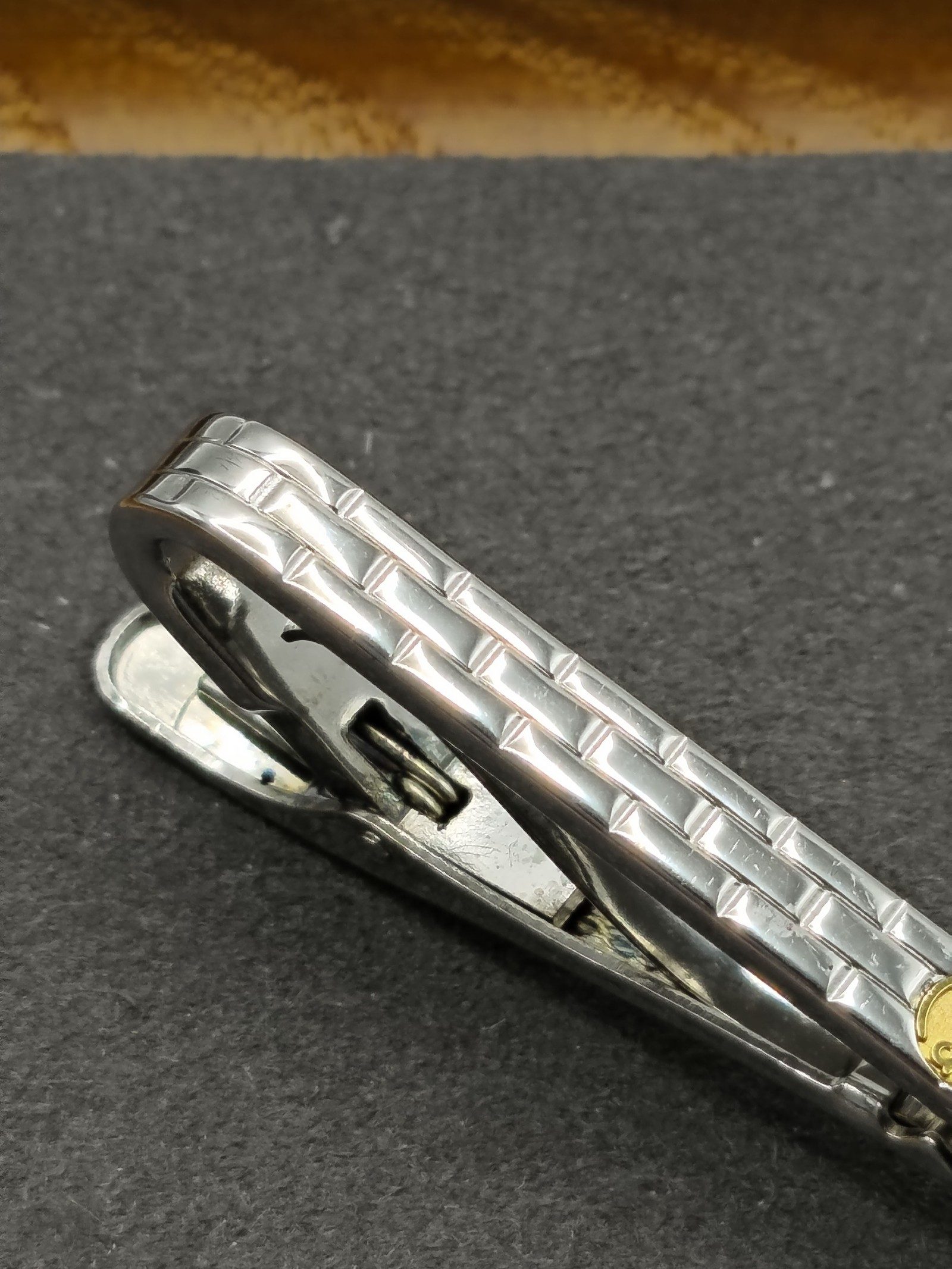 Dunhill Silver & Gold Men’s Tie Clip with Gift Box Other image 7