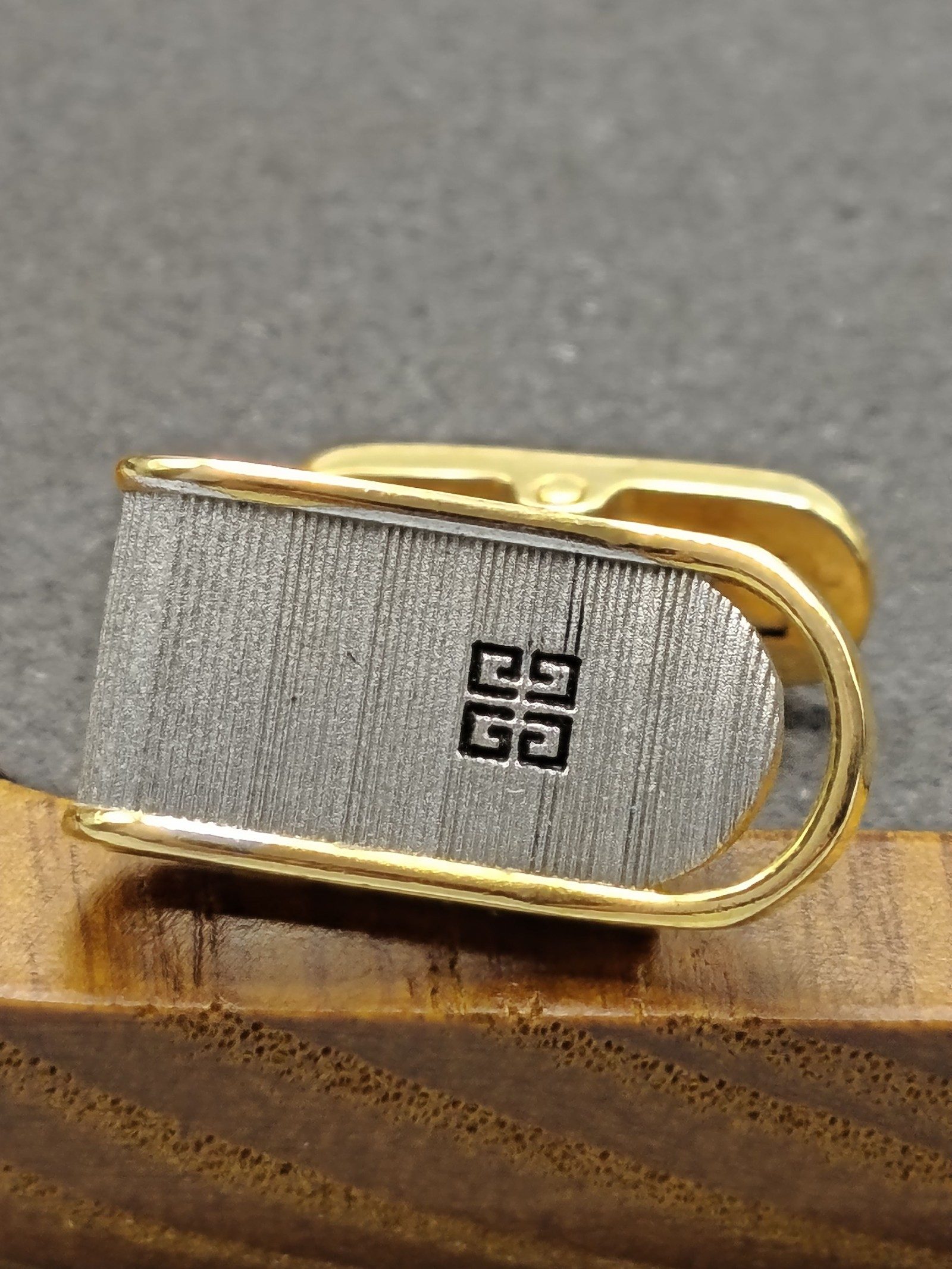 Givenchy Men Gold & Silver Cufflinks & Tie Clip Set Other image 6