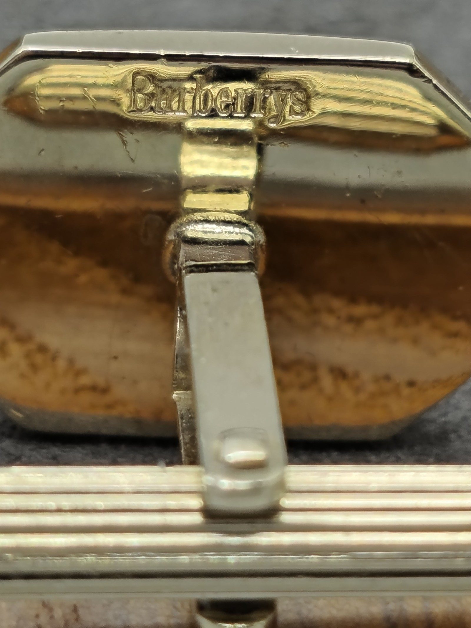 Burberry Vintage Gold Tone Riding Knight Cufflinks Men Other image 7