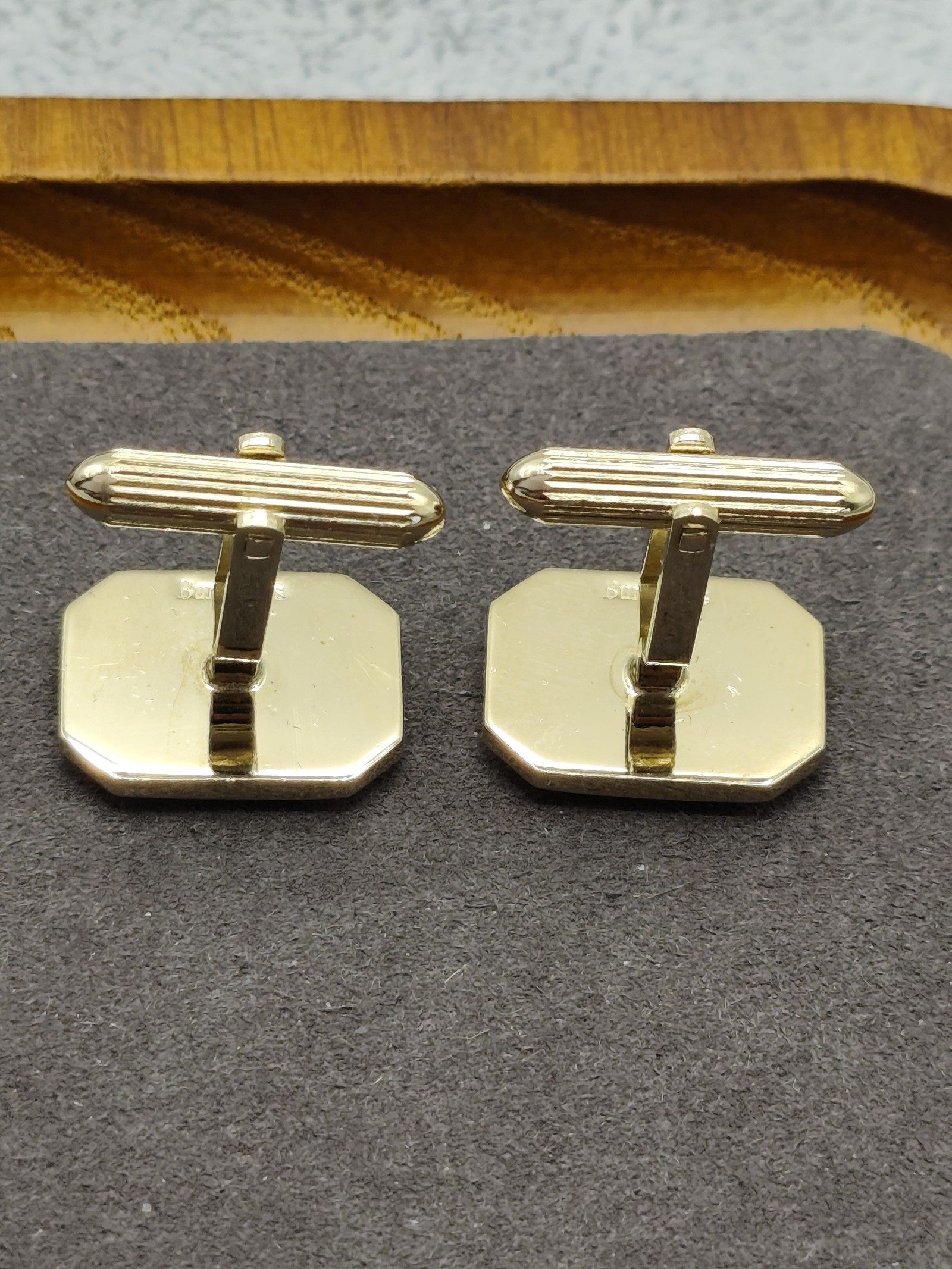 Burberry Vintage Gold Tone Riding Knight Cufflinks Men Other image 10