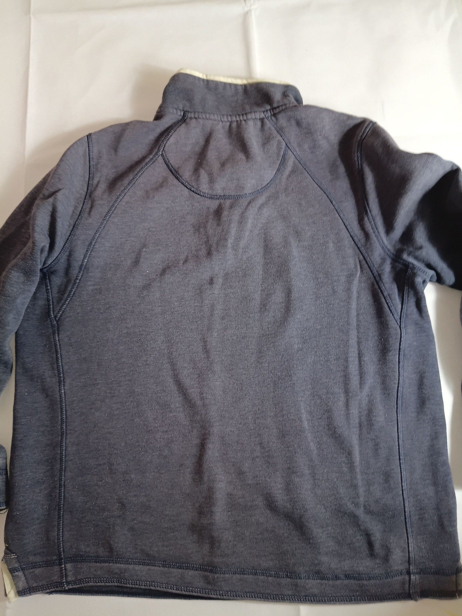 Weird Fish Men's Blue Cotton Zip Neck Sweatshirt Medium image 7