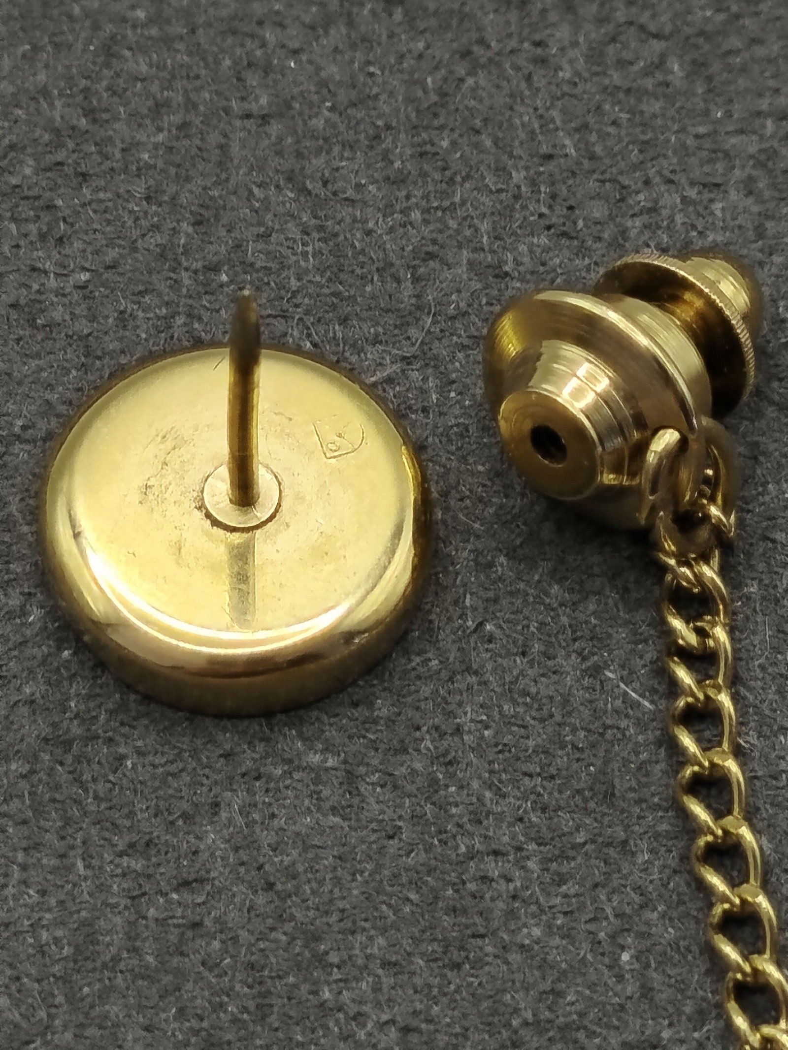 Dunhill Gold & Silver Tone Men's Tie Tack with Chain & Bar image 7