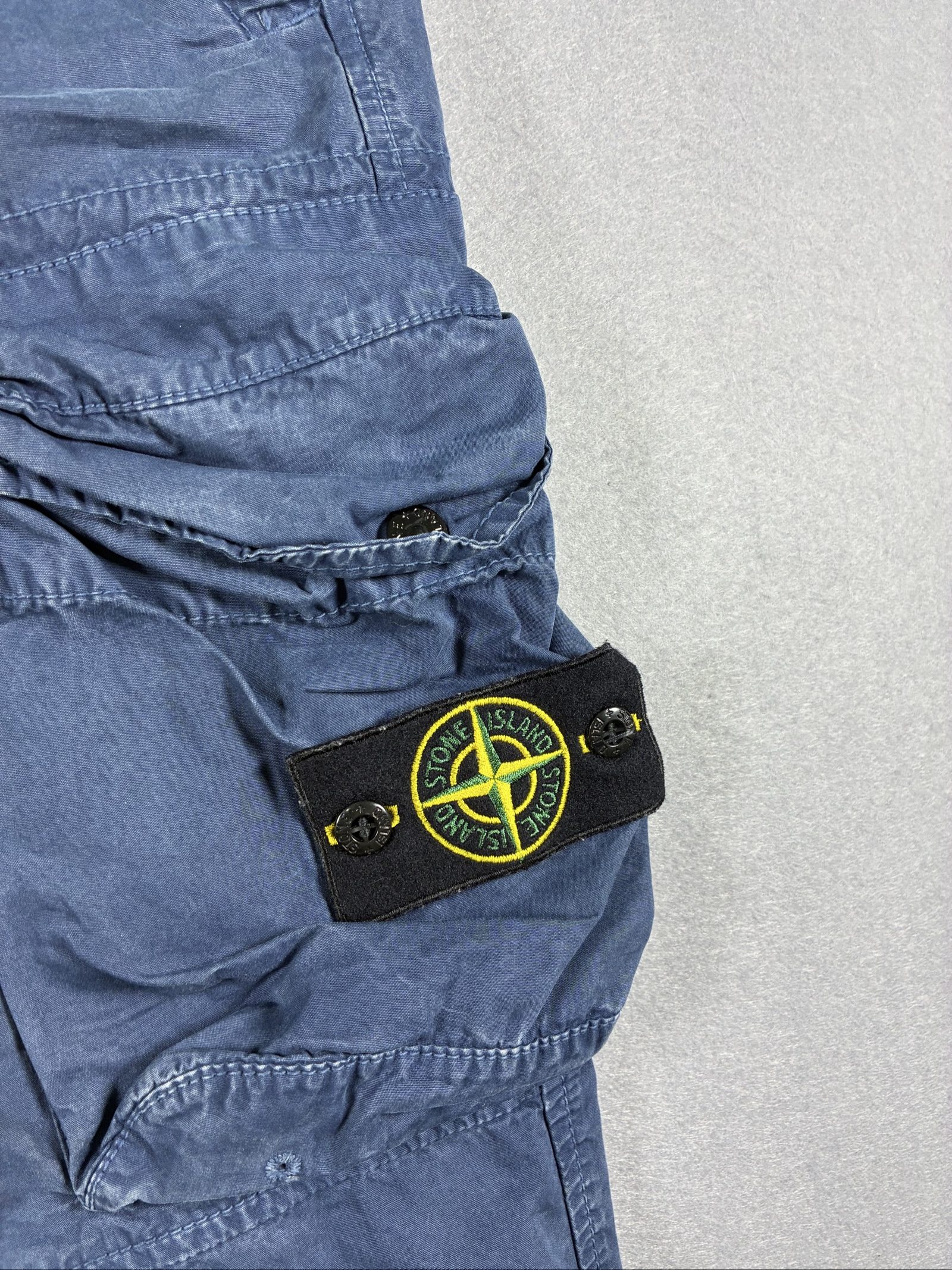 Stone Island Men's Blue Cargo Trousers W30 Cotton image 2
