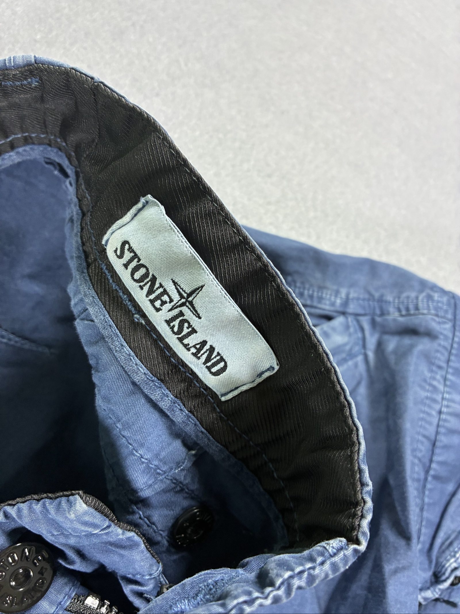Stone Island Men's Blue Cargo Trousers W30 Cotton image 3