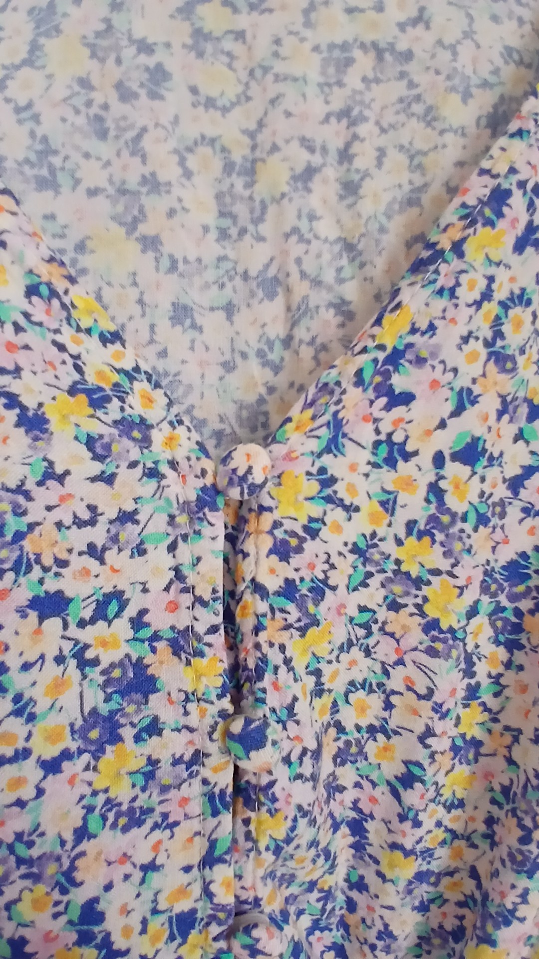 Women's Multi Floral Button Up Peplum Blouse with Tie Waist Size 18 image 3