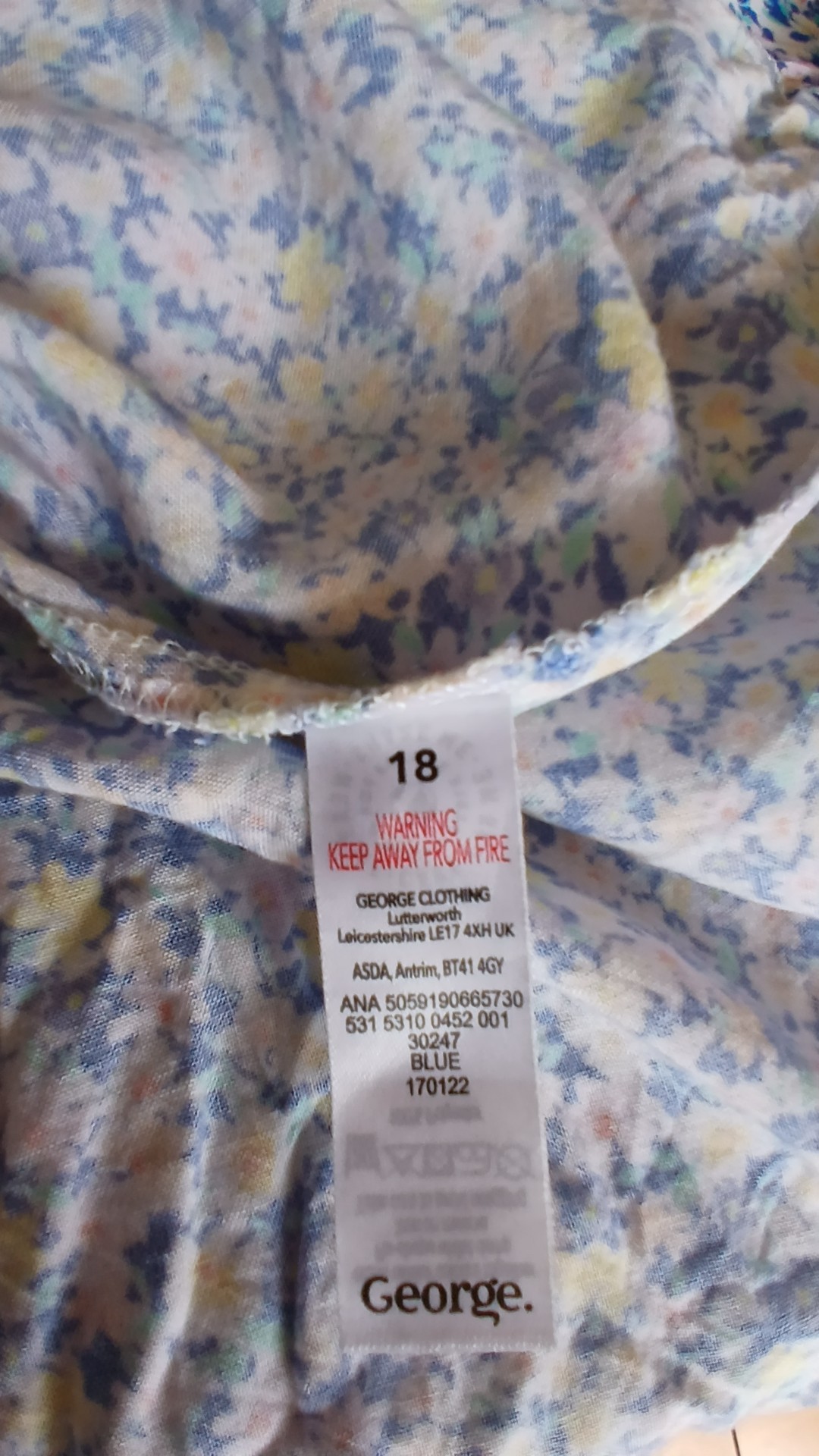 Women's Multi Floral Button Up Peplum Blouse with Tie Waist Size 18 image 8