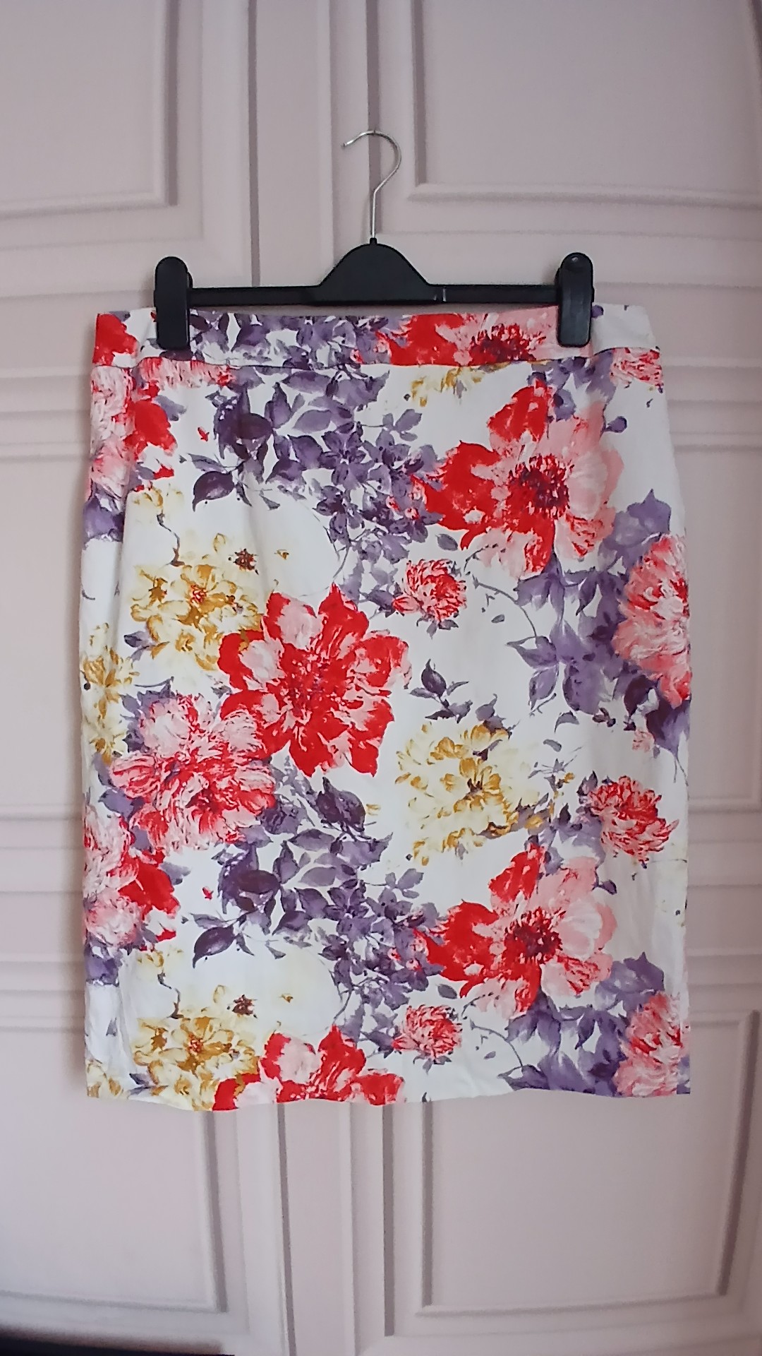 Long Tall Sally Women's Multi Floral Print Pencil Skirt UK 18
