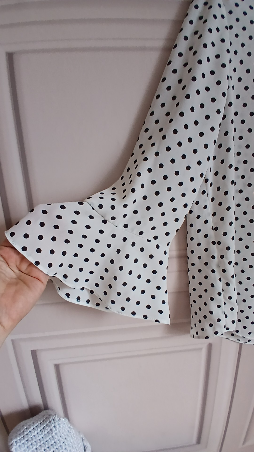 Billie & Blossom Women's White & Black Polka Dot Petite Blouse UK 18 image 3