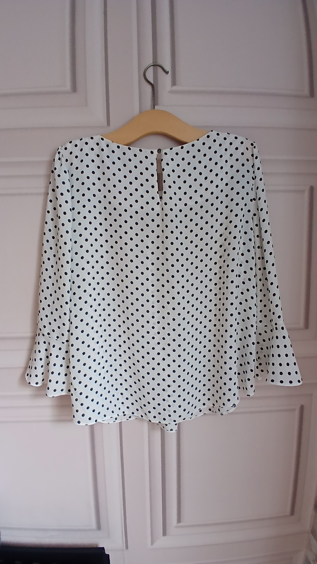 Billie & Blossom Women's White & Black Polka Dot Petite Blouse UK 18 image 5