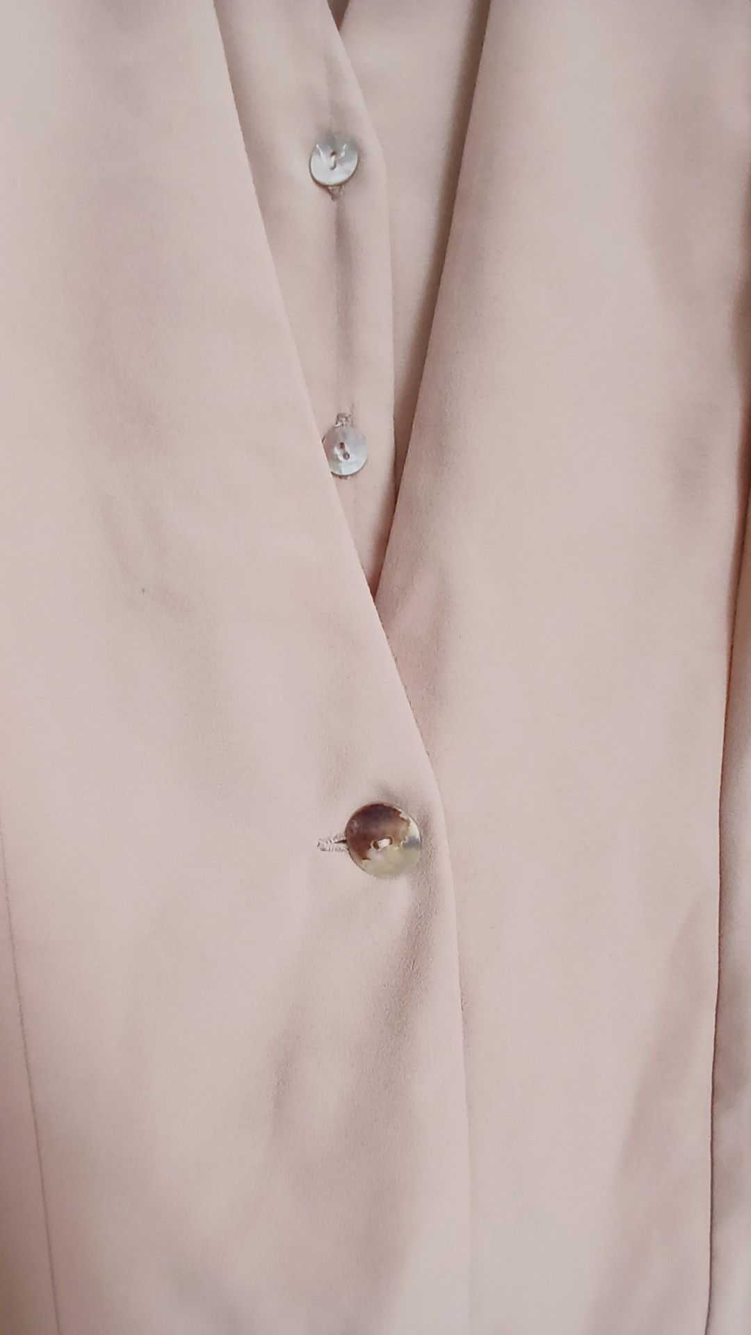 Annie Brooks Beige Short Sleeve Button Blouse with Faux Jacket UK 18 image 2