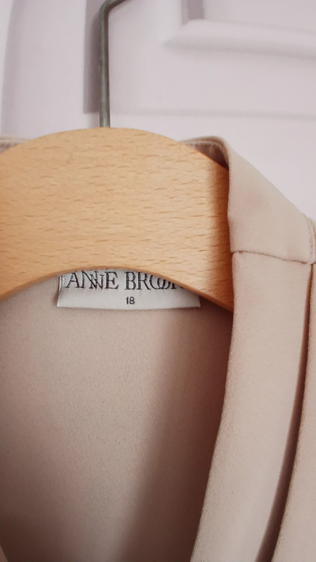 Annie Brooks Beige Short Sleeve Button Blouse with Faux Jacket UK 18 image 6