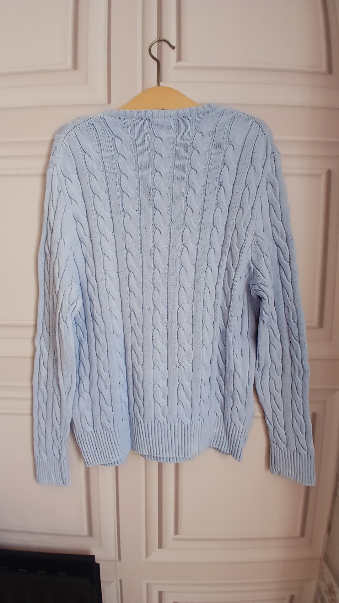 Polo Ralph Lauren Light Blue Cable Knit Jumper Large image 4