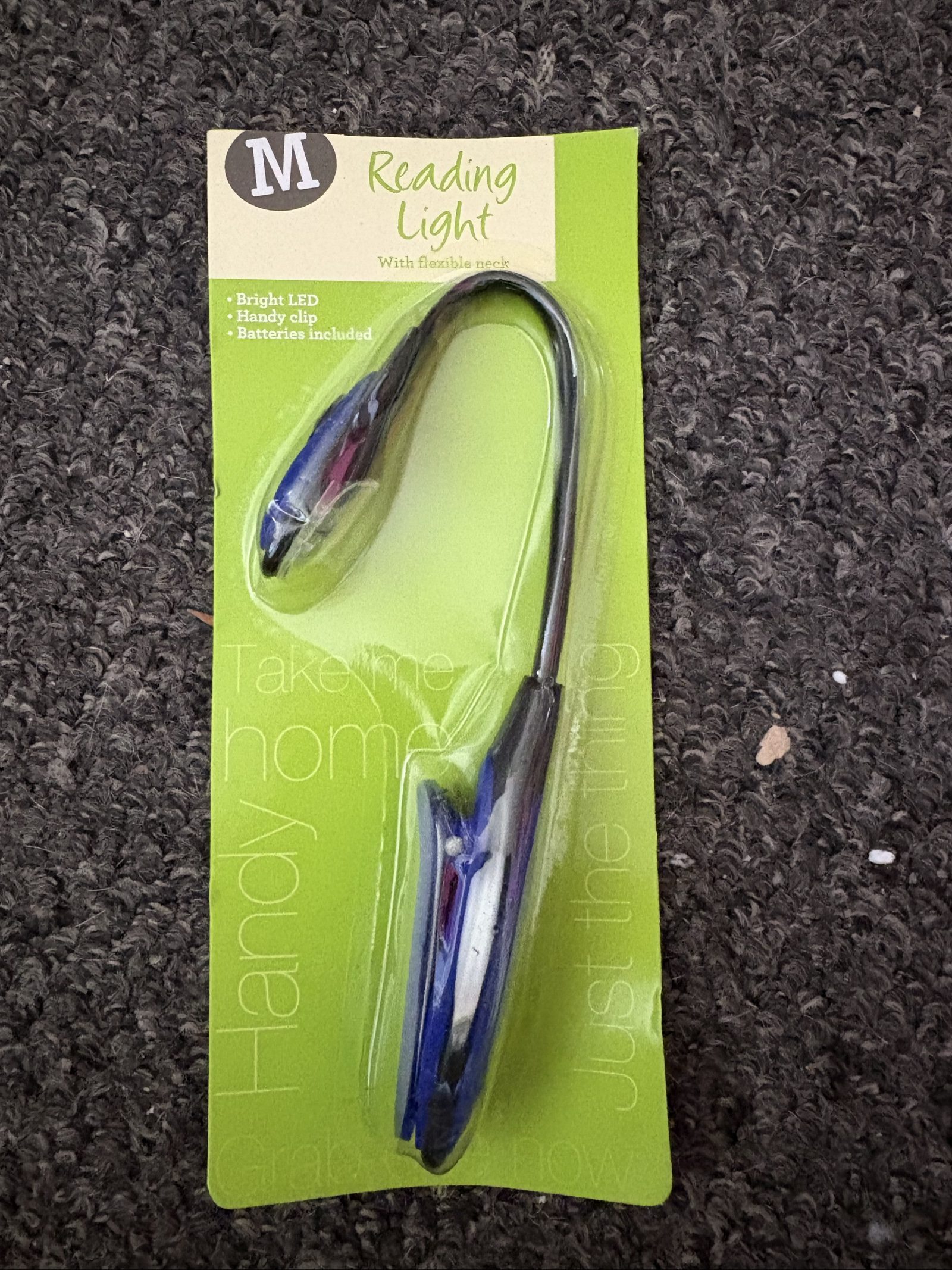 M Reading Light Medium Bright LED Clip-On