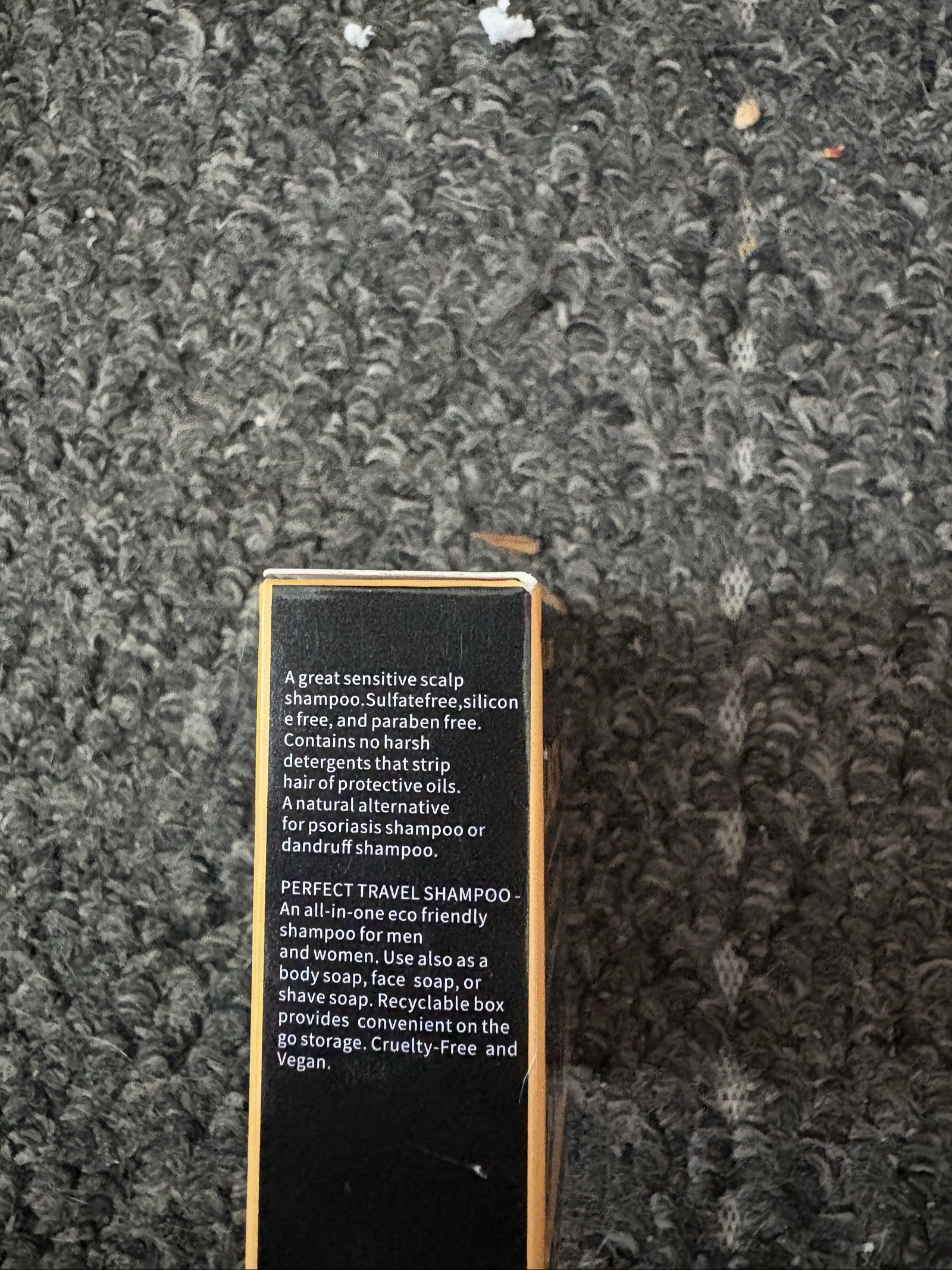 Sol Lora Black Soap Bar Shampoo 60g Grey Coverage image 3