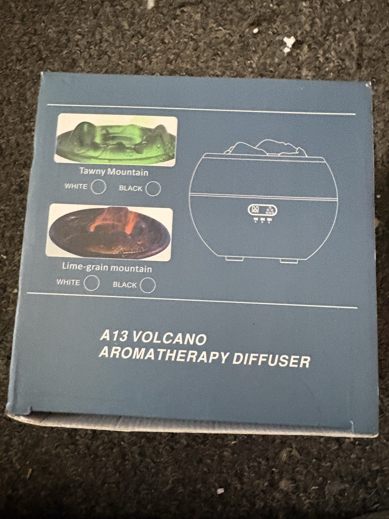 A13 Volcano White Aromatherapy Diffuser 360mL Capacity image 2