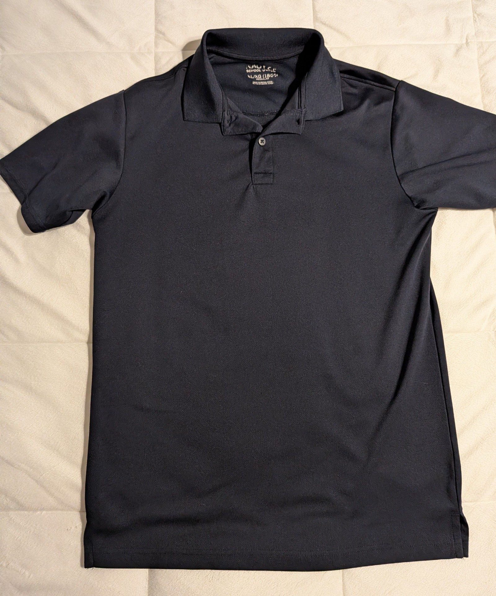 Nautica Kids Dark Blue School Uniform Polo Shirt XL (18-20) Regular image 2