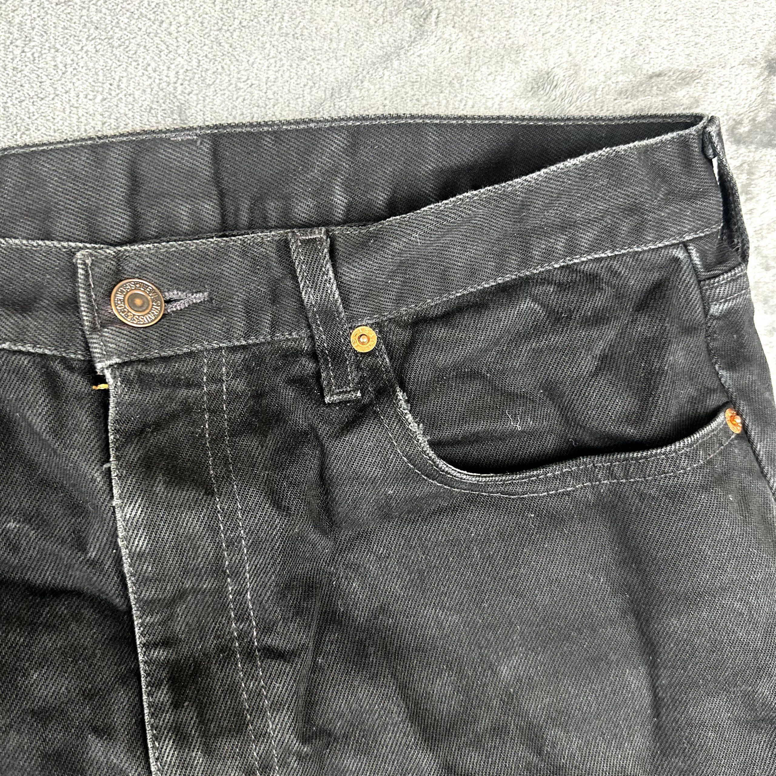 Vintage 90s Levi's 615 Orange Tab Black Straight Leg Jeans W33 L32 image 3