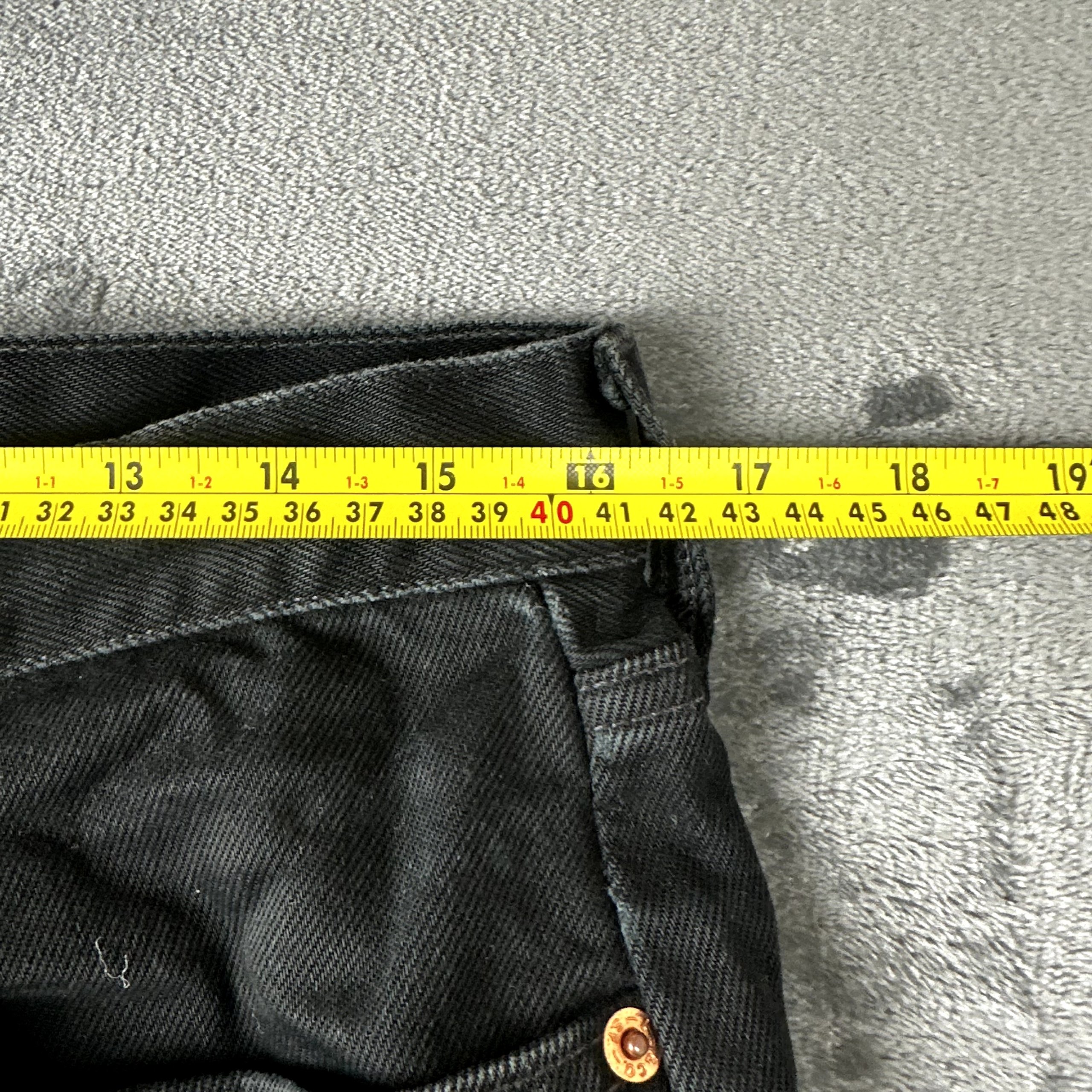 Vintage 90s Levi's 615 Orange Tab Black Straight Leg Jeans W33 L32 image 4