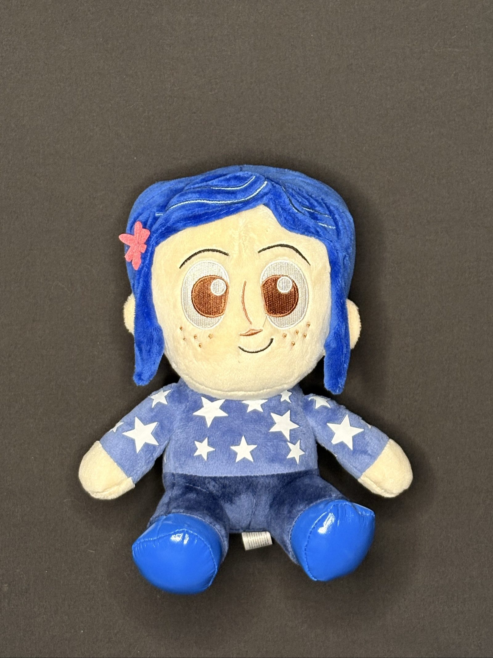 Laika Coraline Blue Star Plush Doll Soft Toy