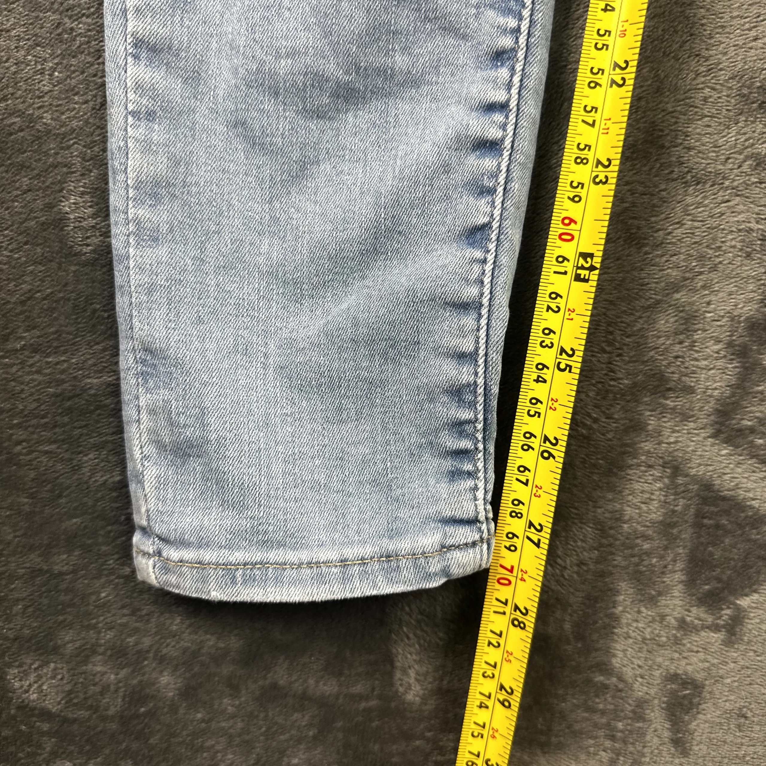 Levi's Mile High Super Skinny Jeans W29 L28 Light Wash Blue High Waisted image 6
