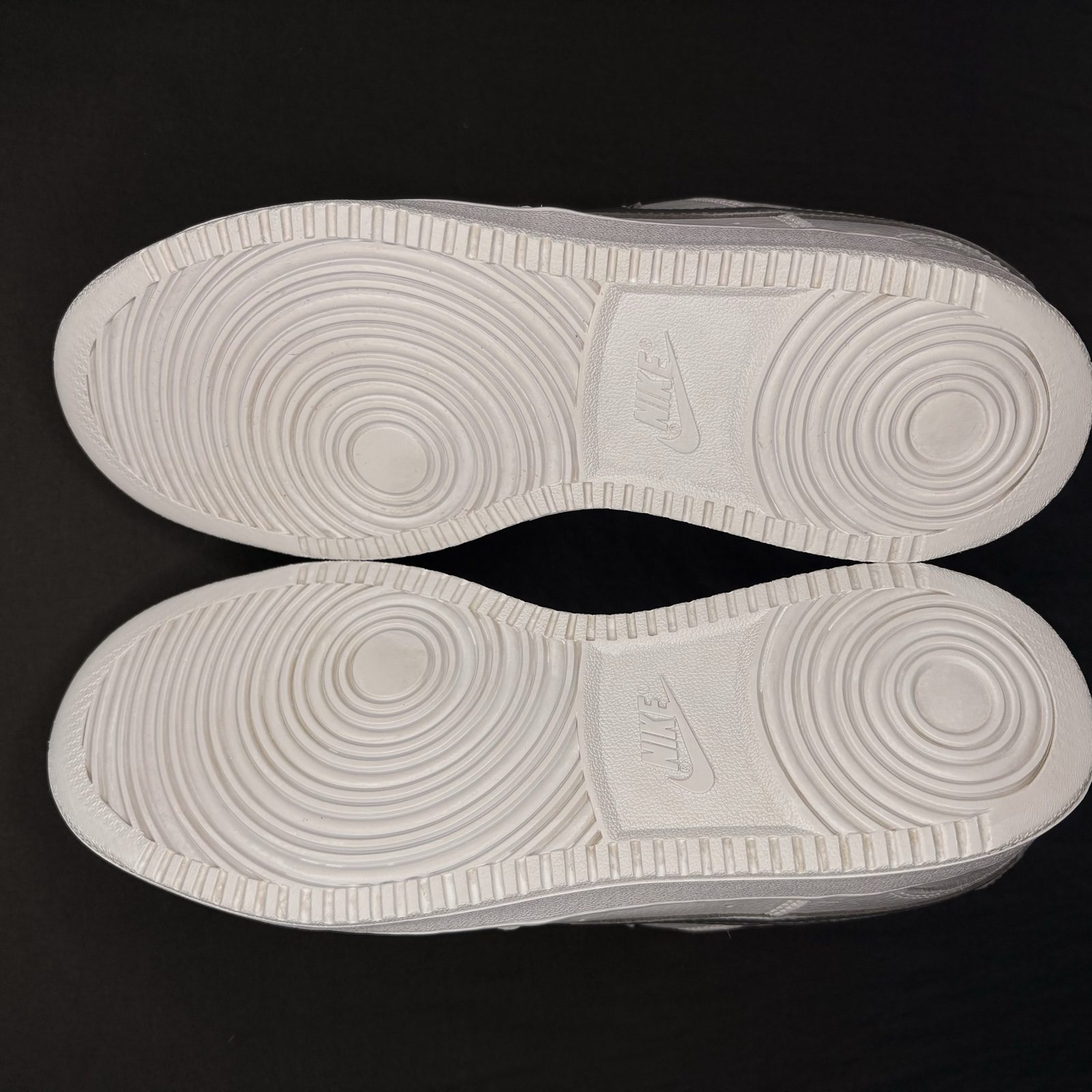 Nike White & Silver Court Vision Low Sneakers image 6