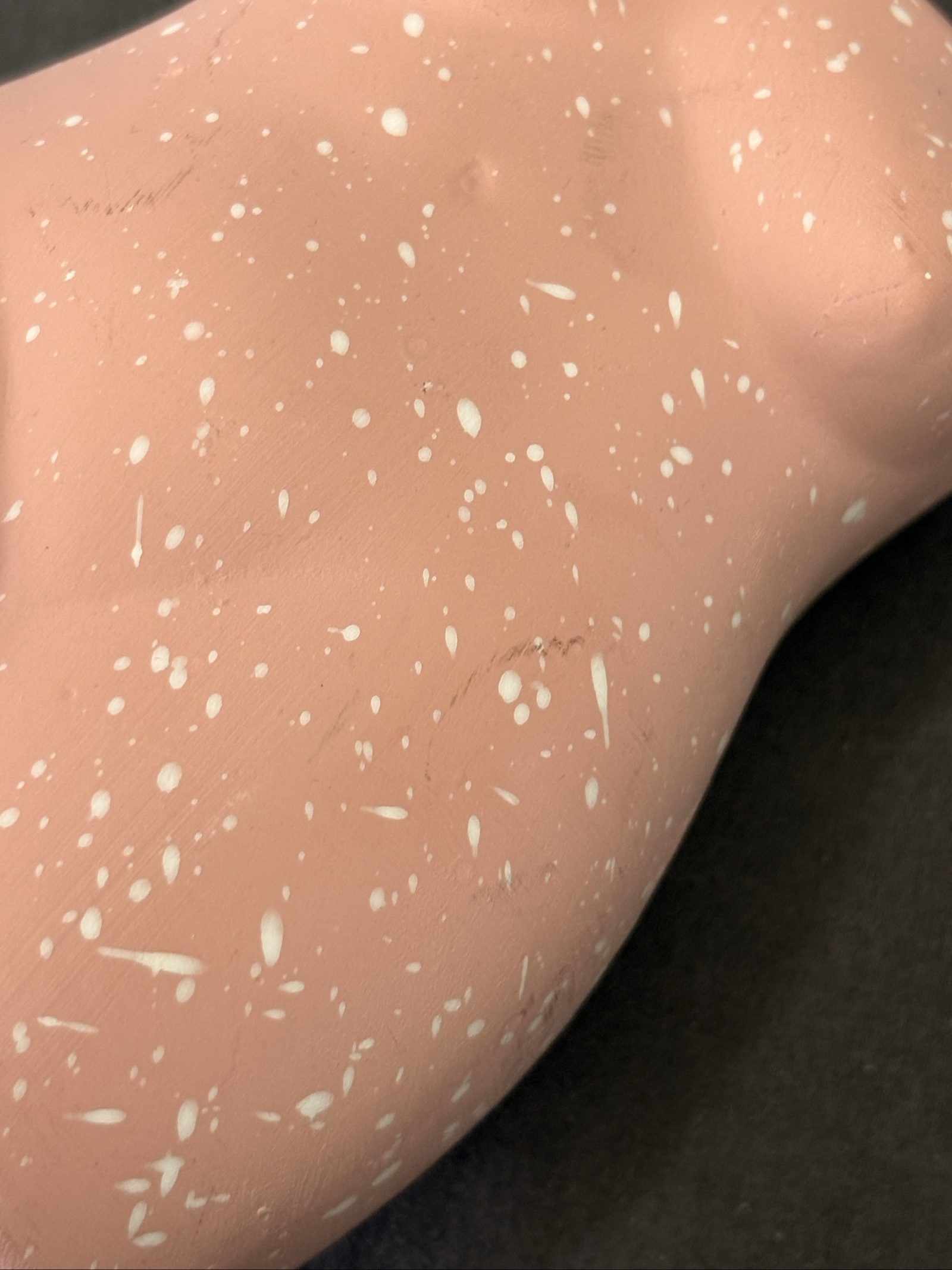 TYPO Pink Speckled Ceramic Female Torso Figurine image 2