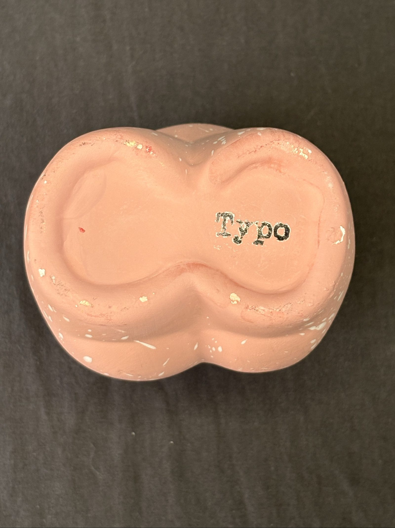 TYPO Pink Speckled Ceramic Female Torso Figurine image 4