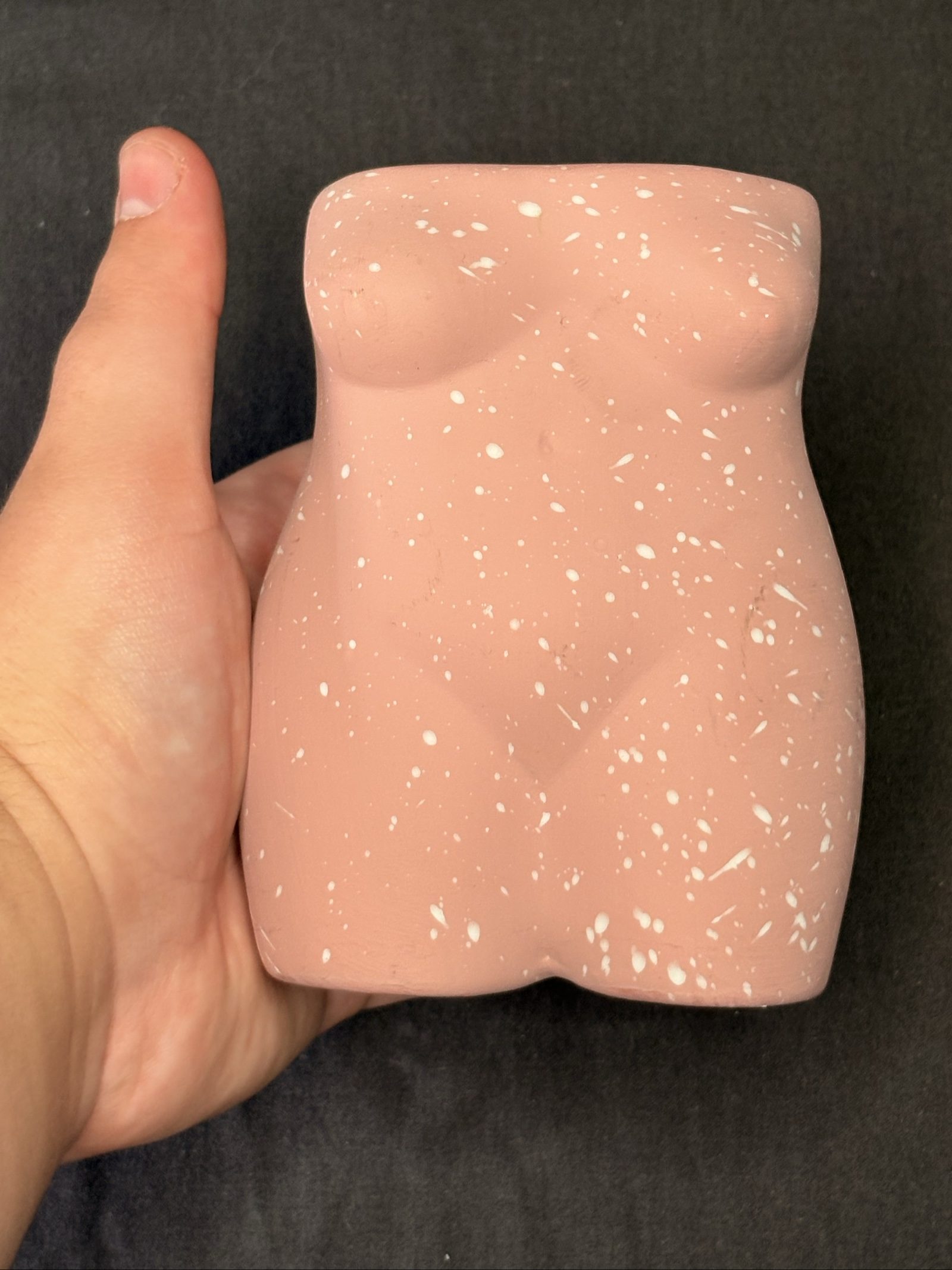 TYPO Pink Speckled Ceramic Female Torso Figurine image 6