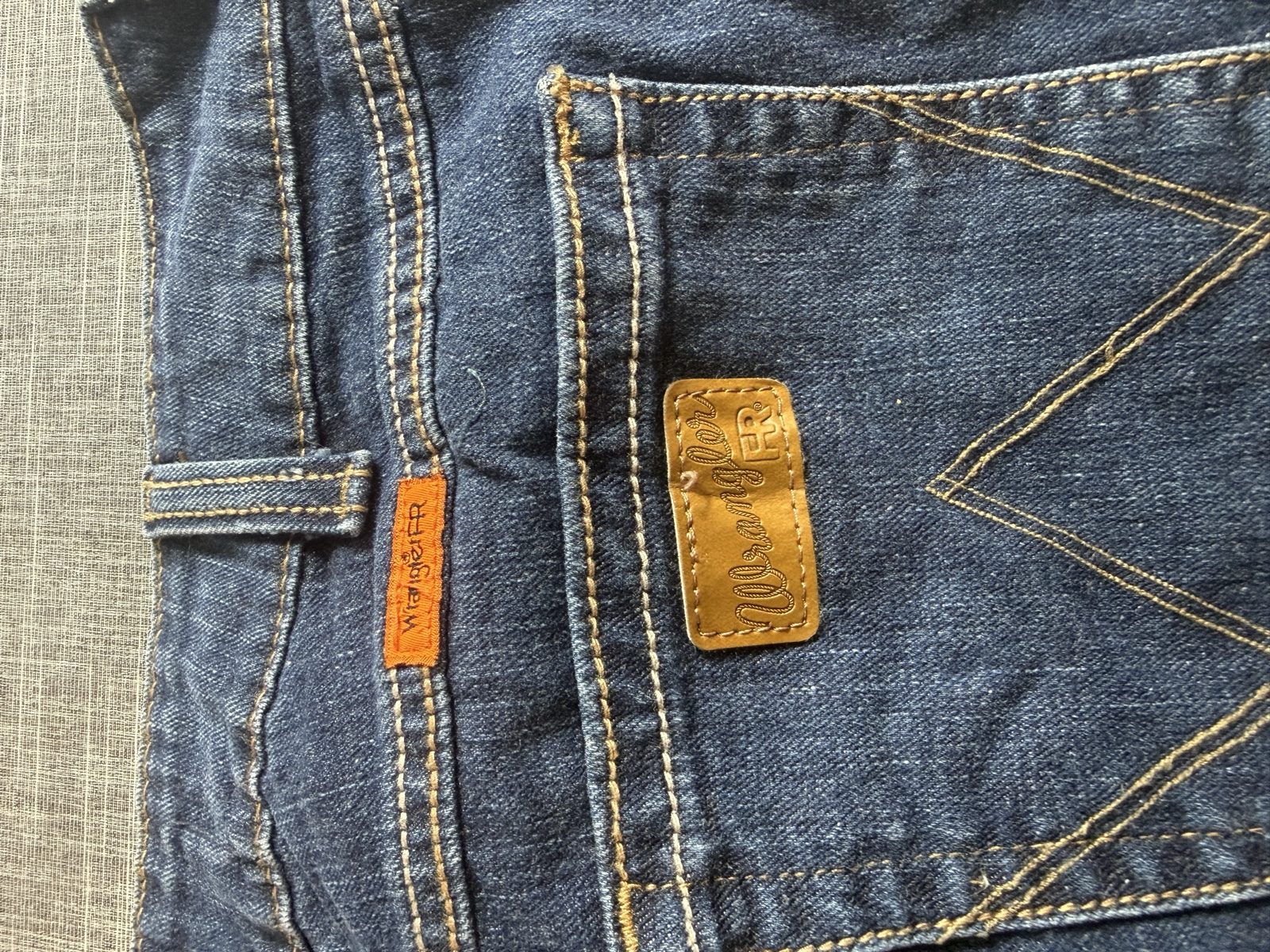 Wrangler FR Men’s Flame Resistant Jeans Blue Denim image 9