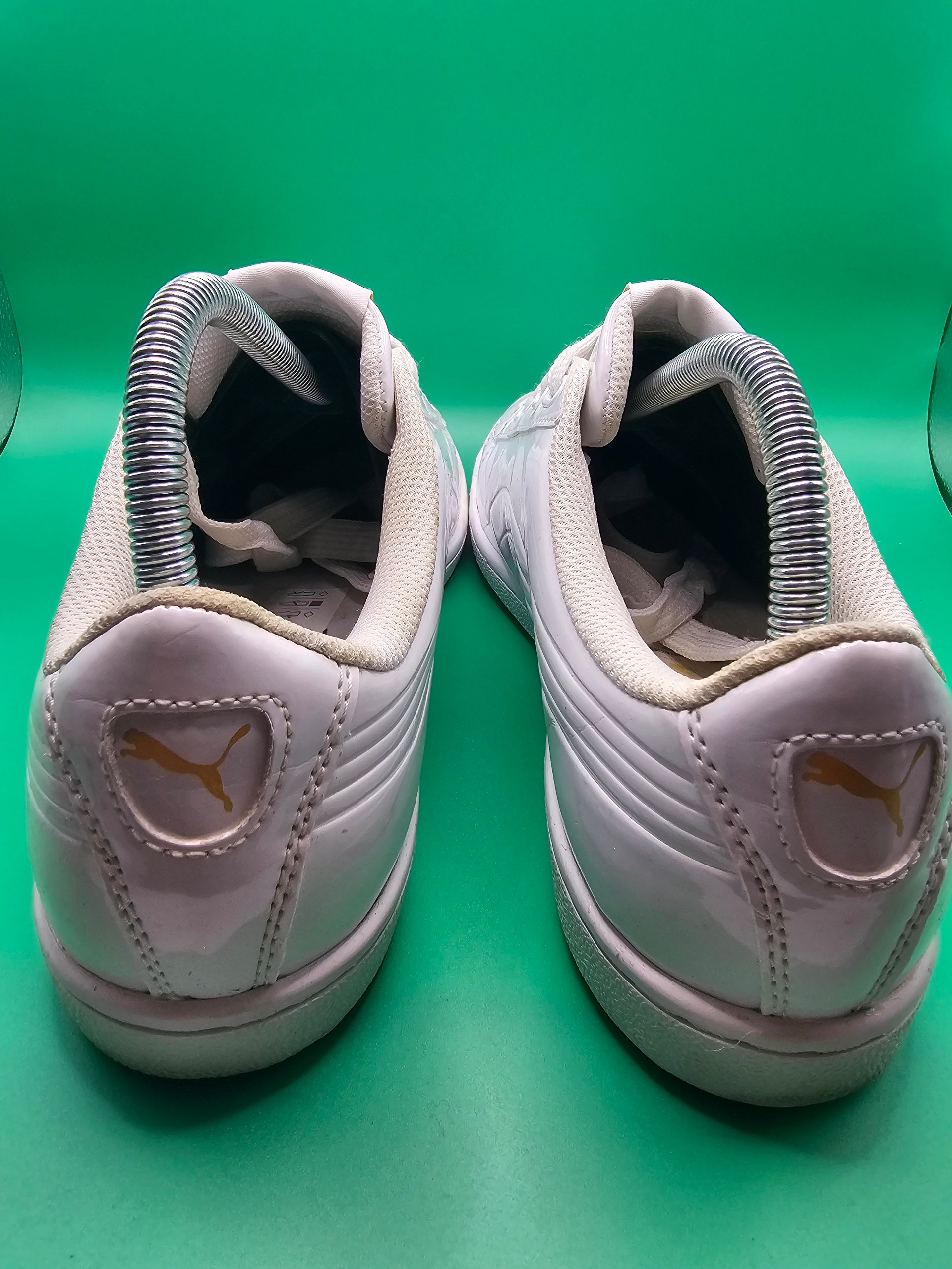 Puma White & Gold Casual Sneakers UK 7 Womens Ladies image 4