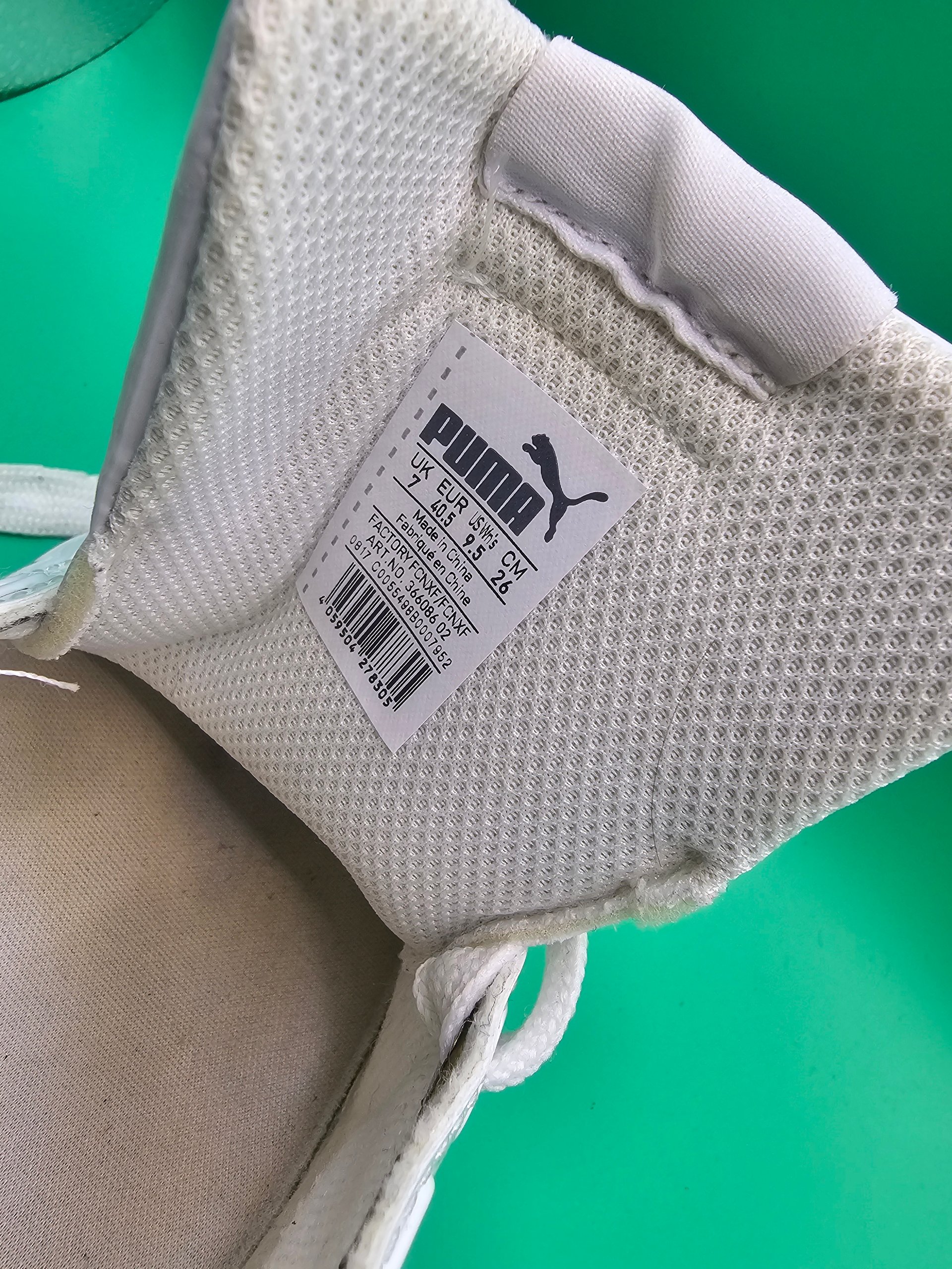 Puma White & Gold Casual Sneakers UK 7 Womens Ladies image 6